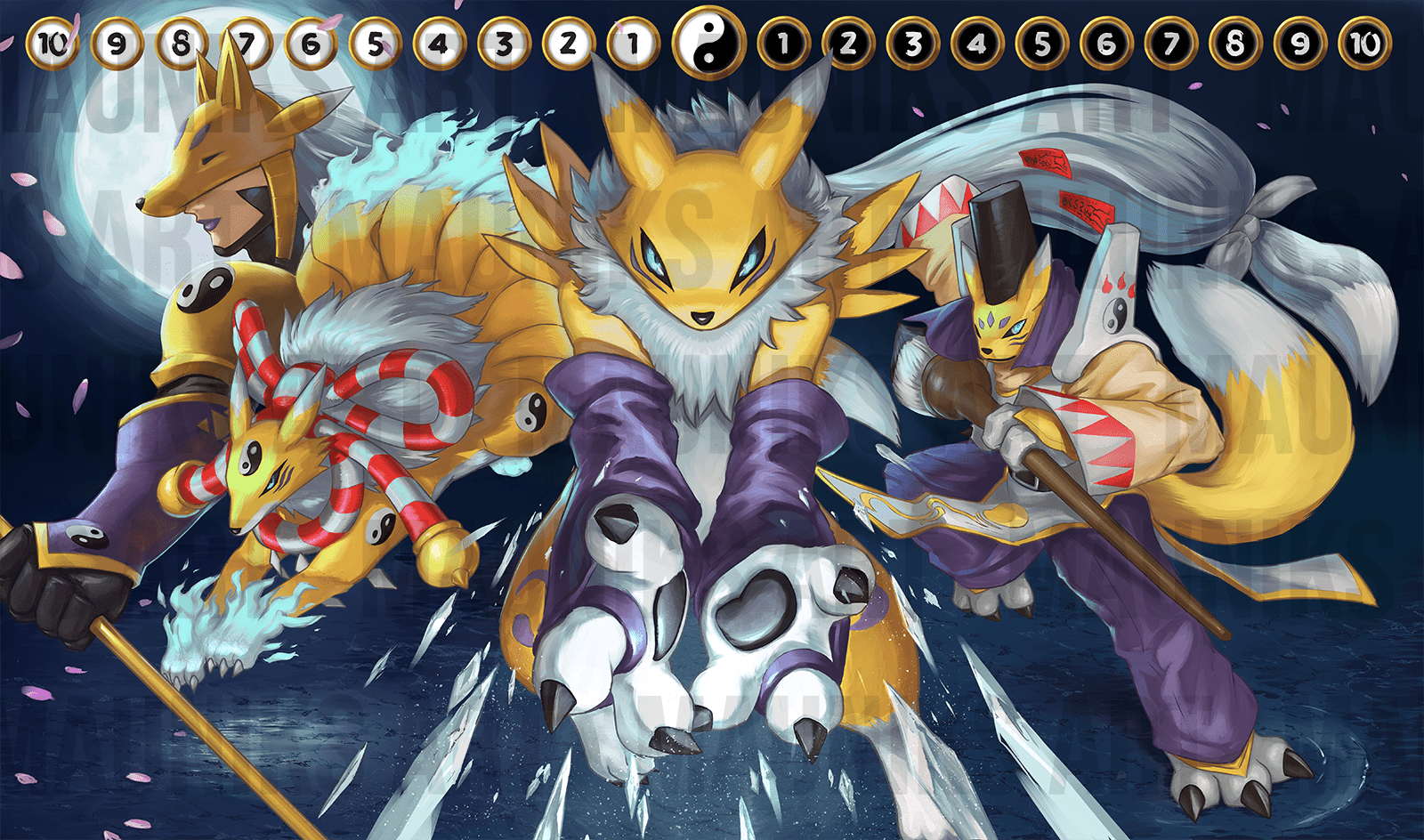 1600x944 Renamon DTCG Playmat!