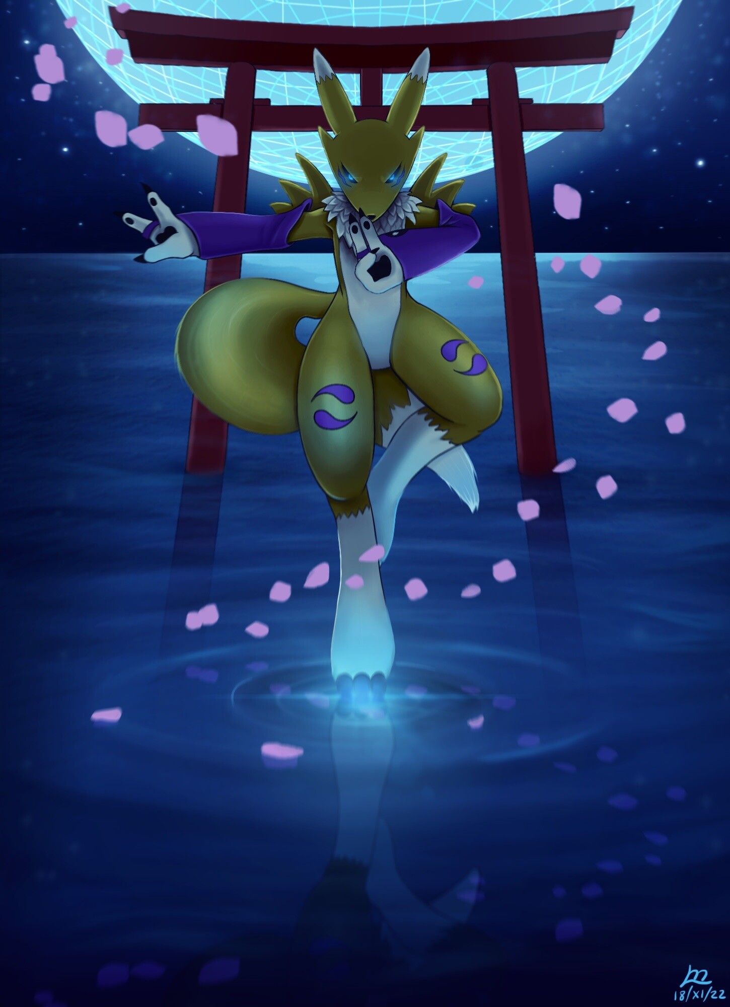 1450x2000 Renamon Digimon TCG