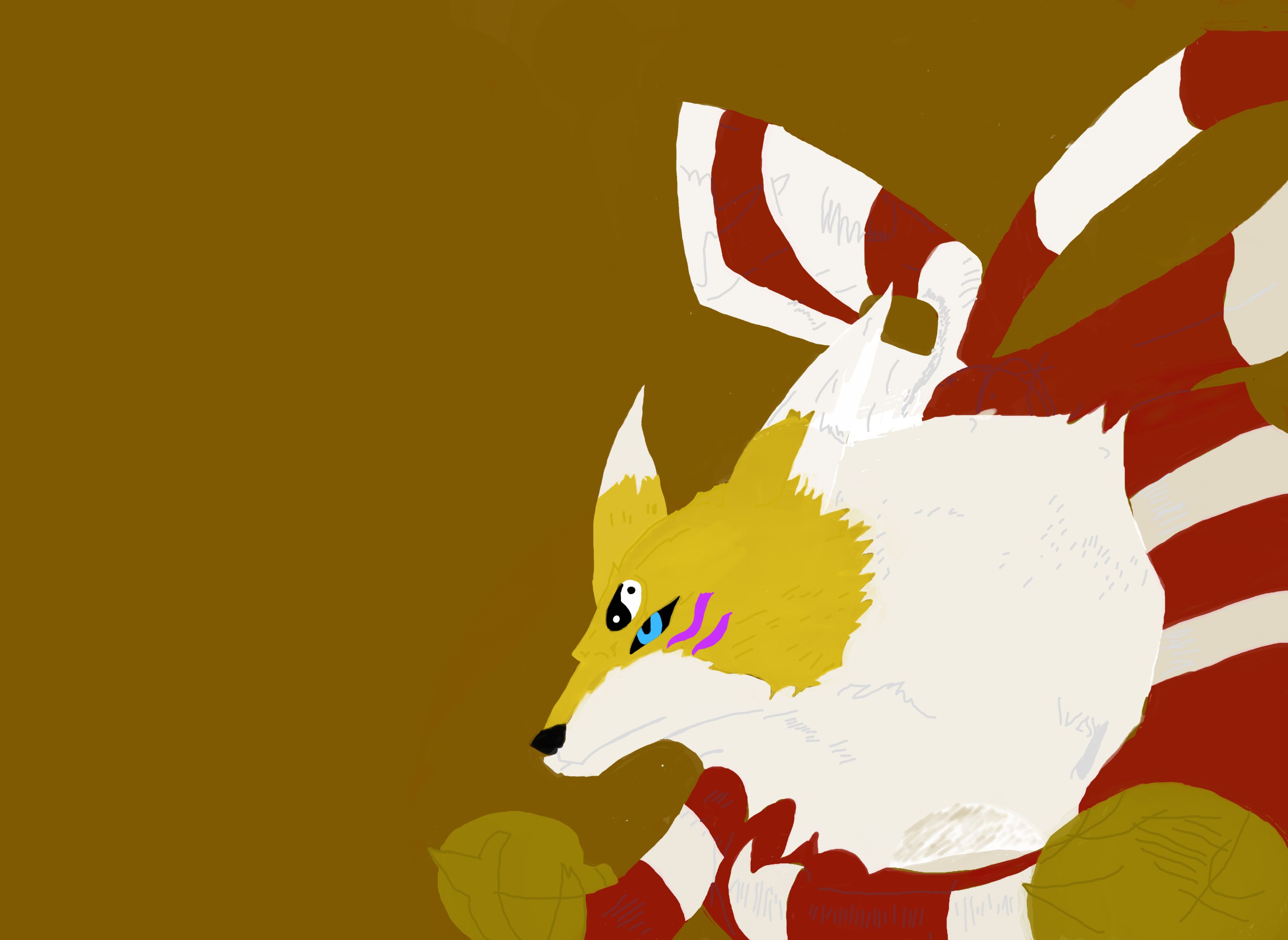 3496x2552 Digimon Tamers: Renamon