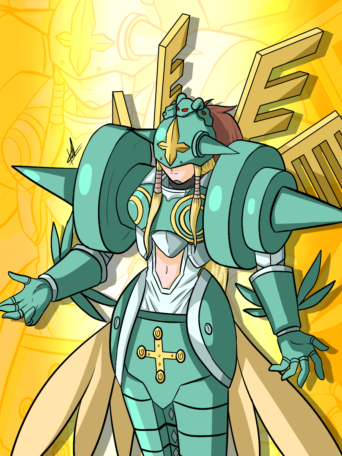 1200x1600 An Ophanimon artwork I did