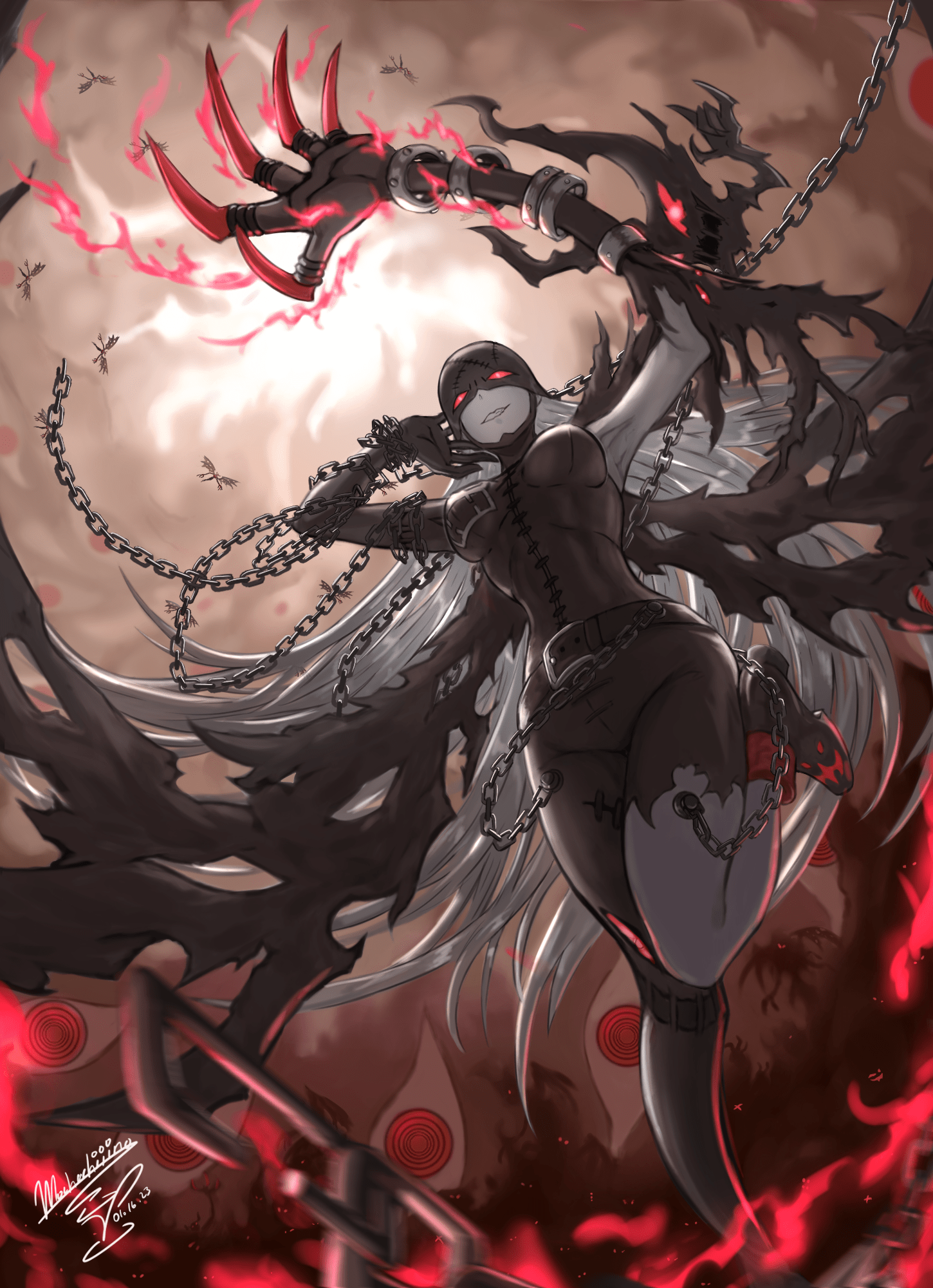 1450x2000 LadyDevimon, Fanart Anime Image Board