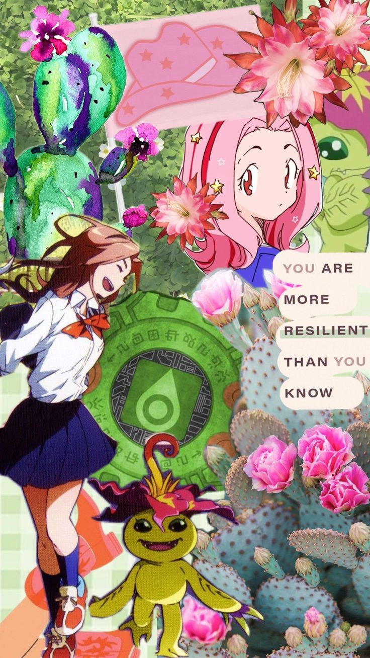 736x1308 Mimi Tachikawa + Palmon #digimon #digimonadventure #palmon #mimitachikawa #scrapbook #scrapbookaesthetic #nostalgia
