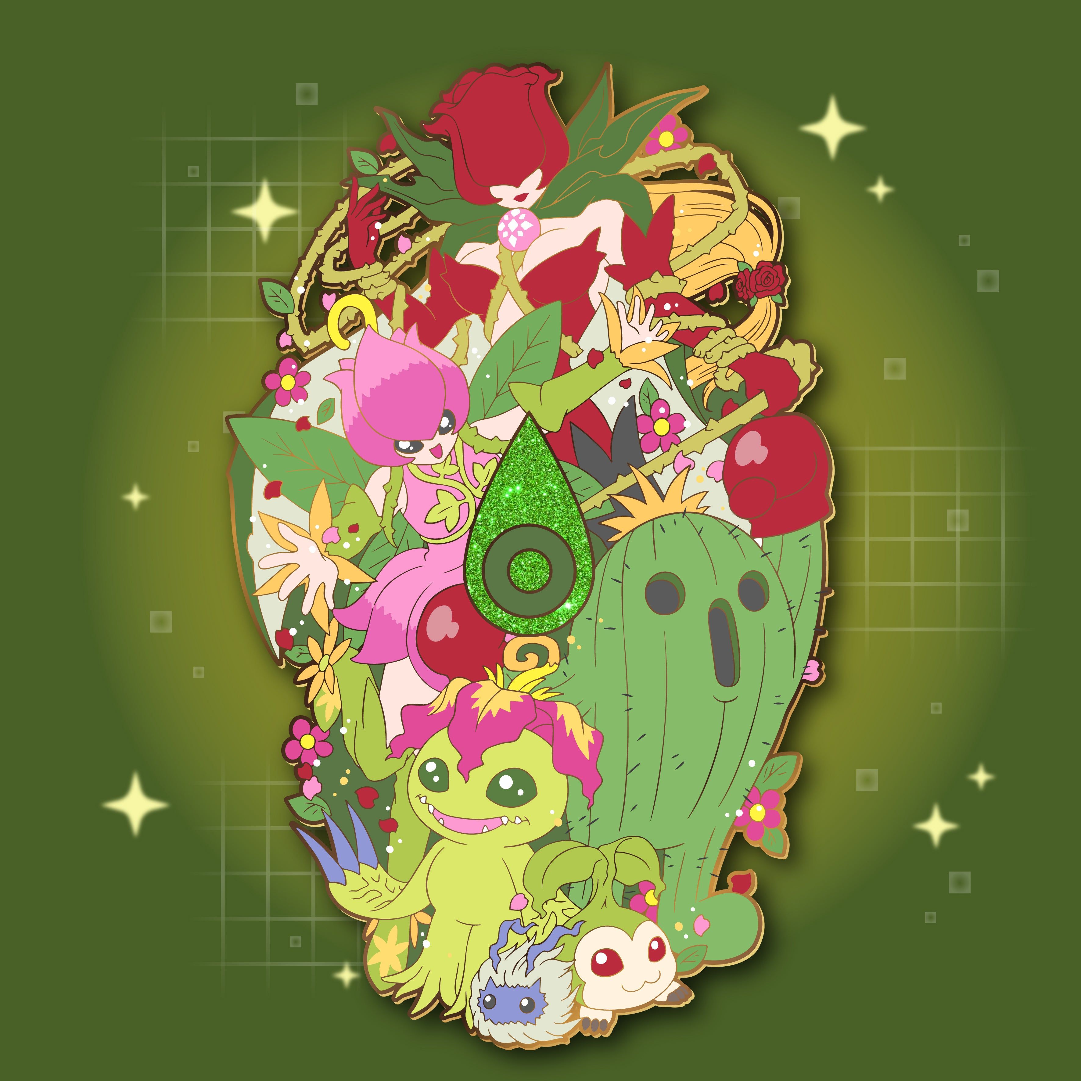 3544x3544 Palmon Digivolution! Extra Enamel Pin