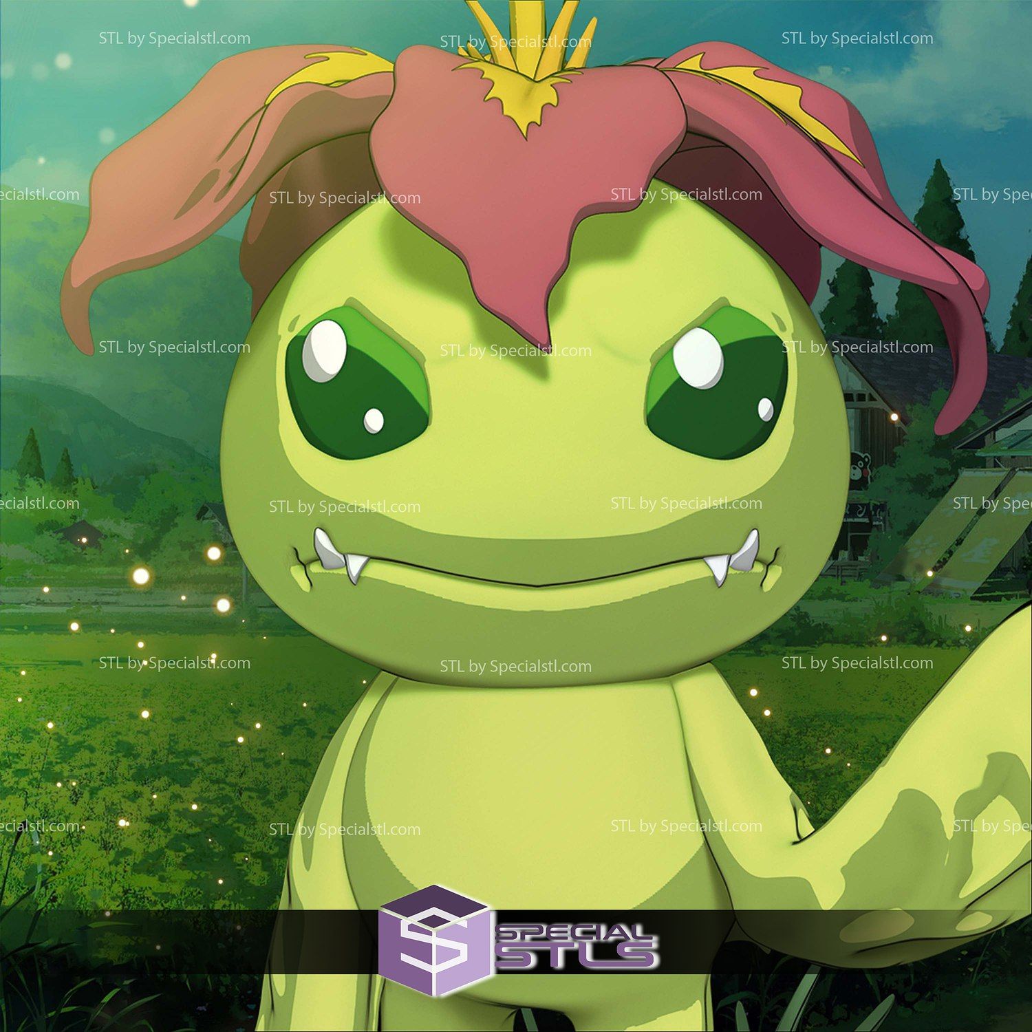 1500x1500 Palmon Digimon 3D Print Model