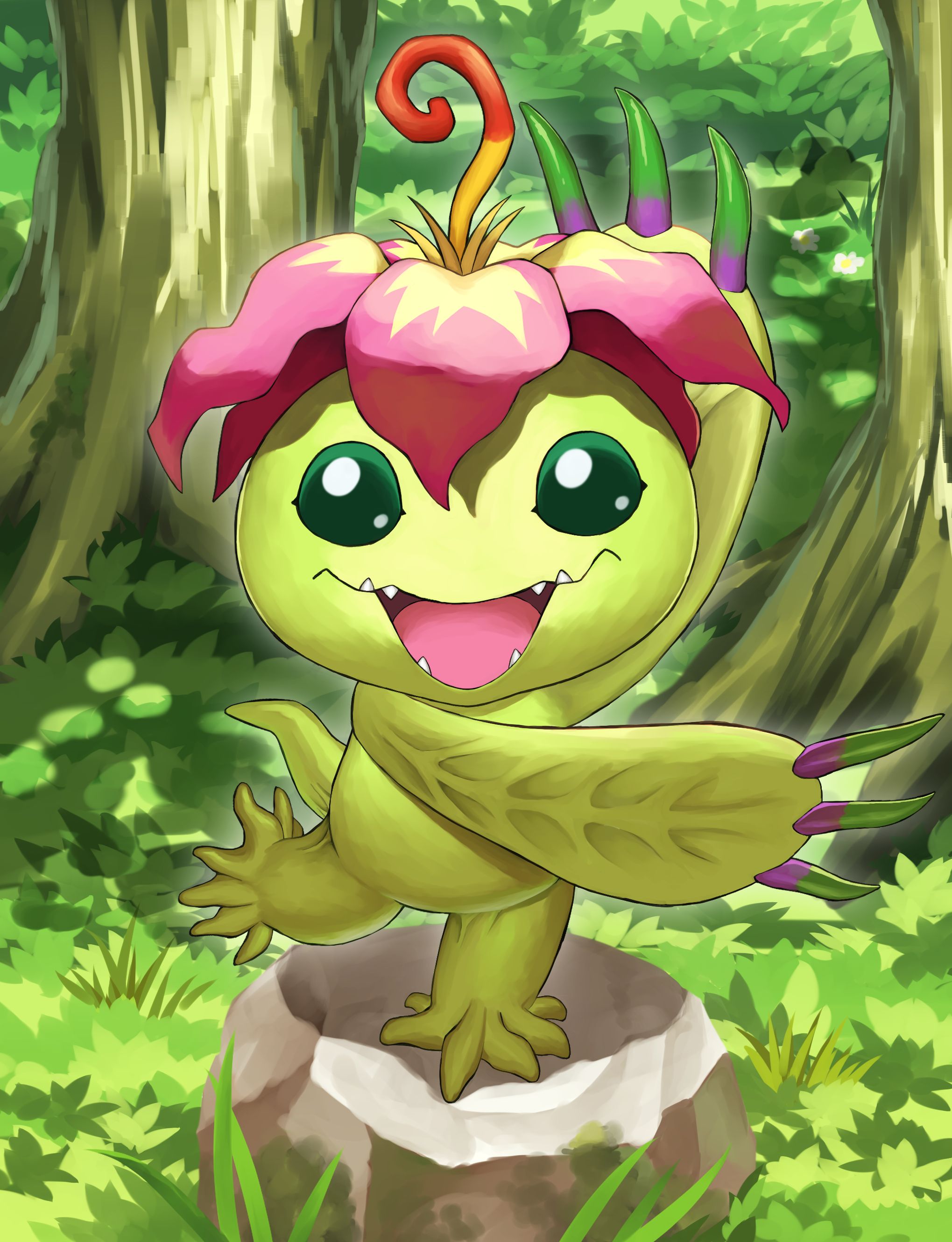 2039x2661 Palmon Adventure by ziraiya26 Anime Image Board