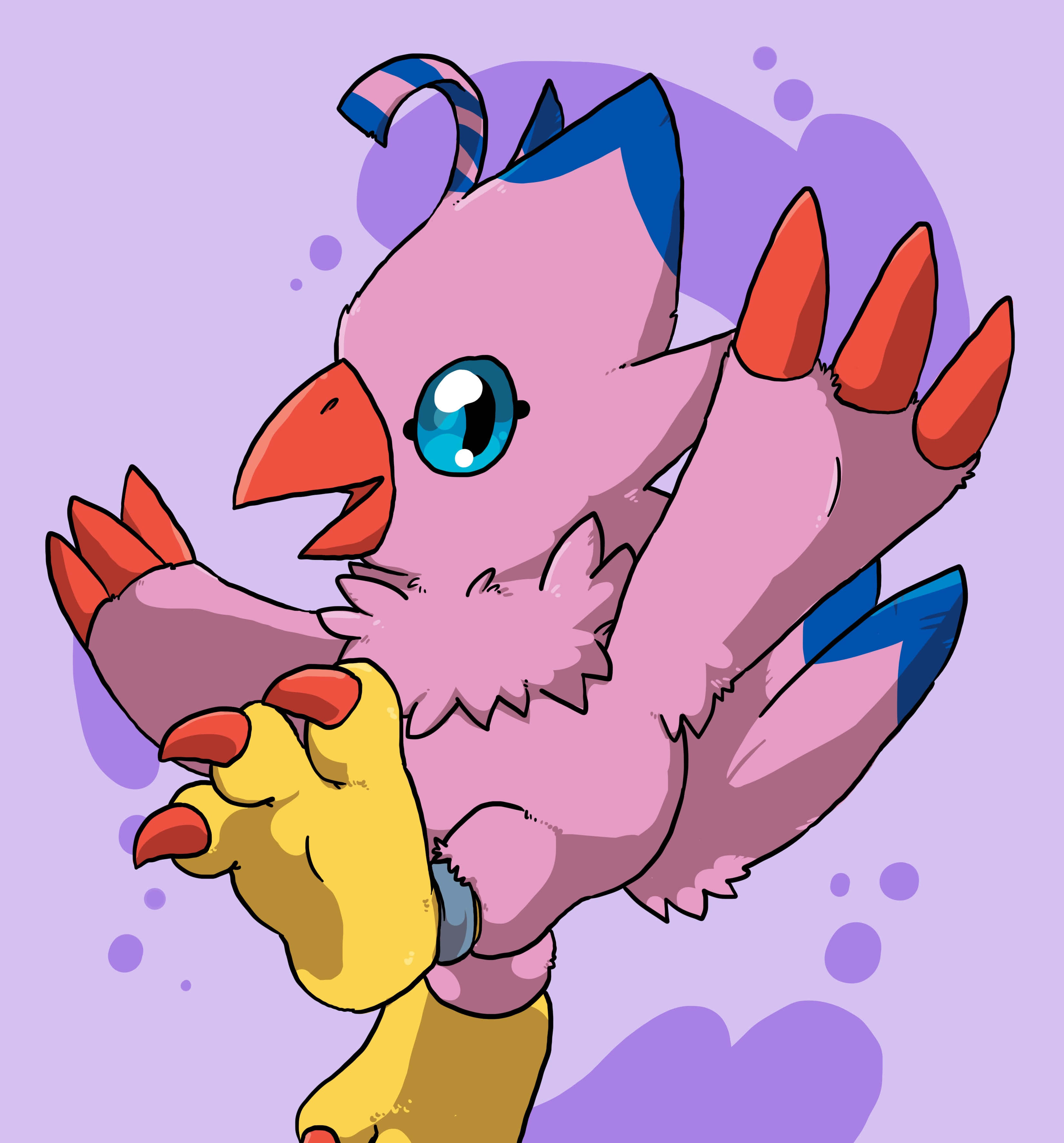 3300x3546 Ladda ner Vivid Imagery of Animated Character Biyomon in Digimon Adventure Bakgrundsbilder