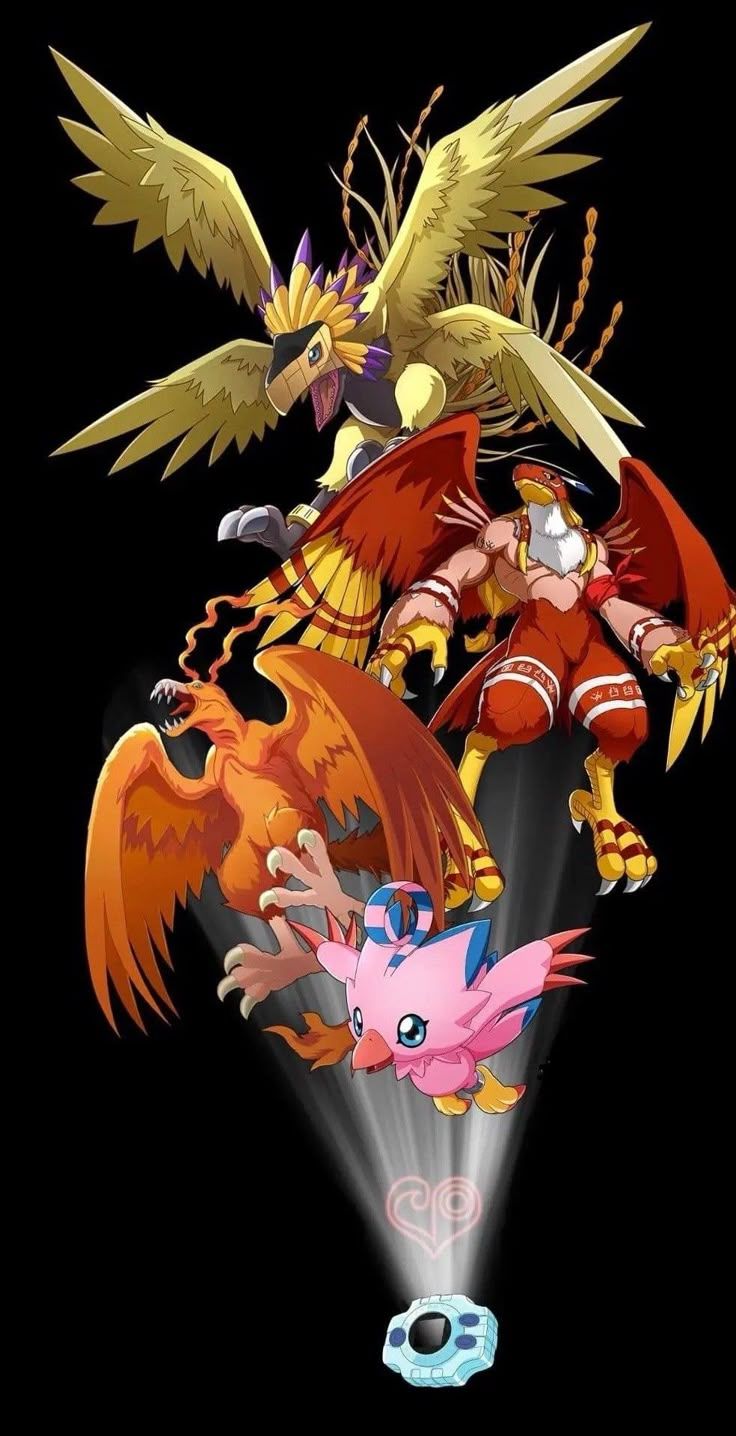 736x1436 Digimon 4. Digimon vs pokemon, Digimon birds, Digimon adventure wallpaper