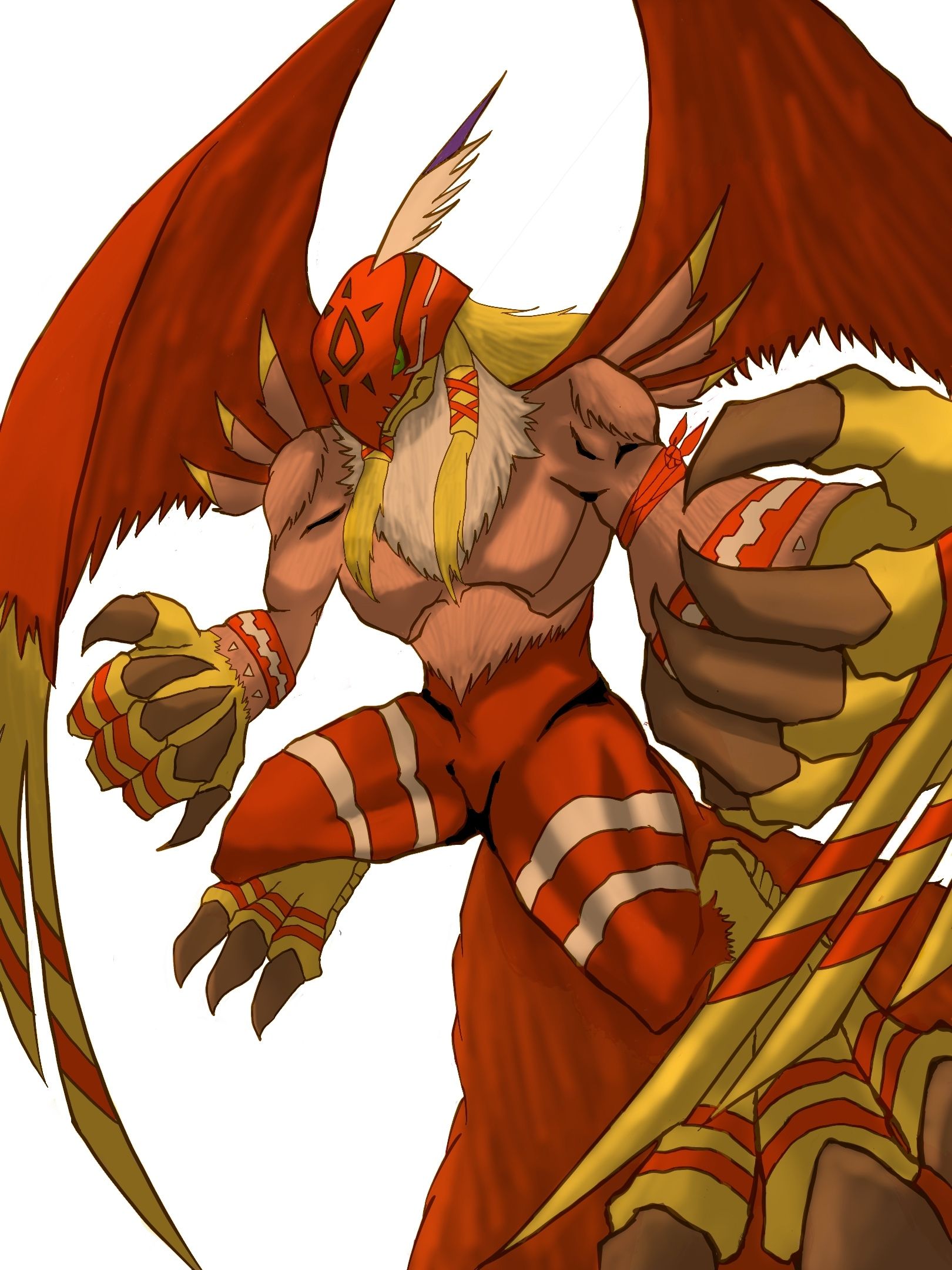 1620x2160 Garudamon Adventure by sorehayouaku Anime Image Board