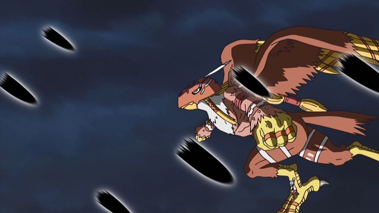 1280x720 Garudamon VS DarkMaildramon
