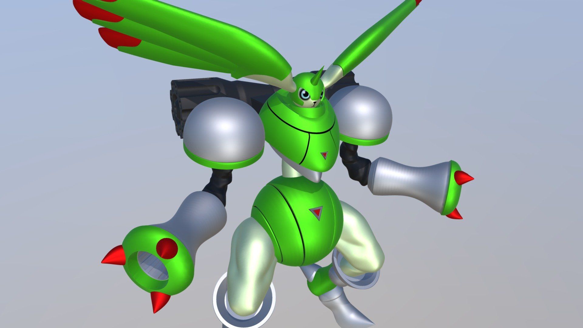 1920x1080 Digimon ラピッドモン Rapidmon Free 3D model by kishi [6761033]