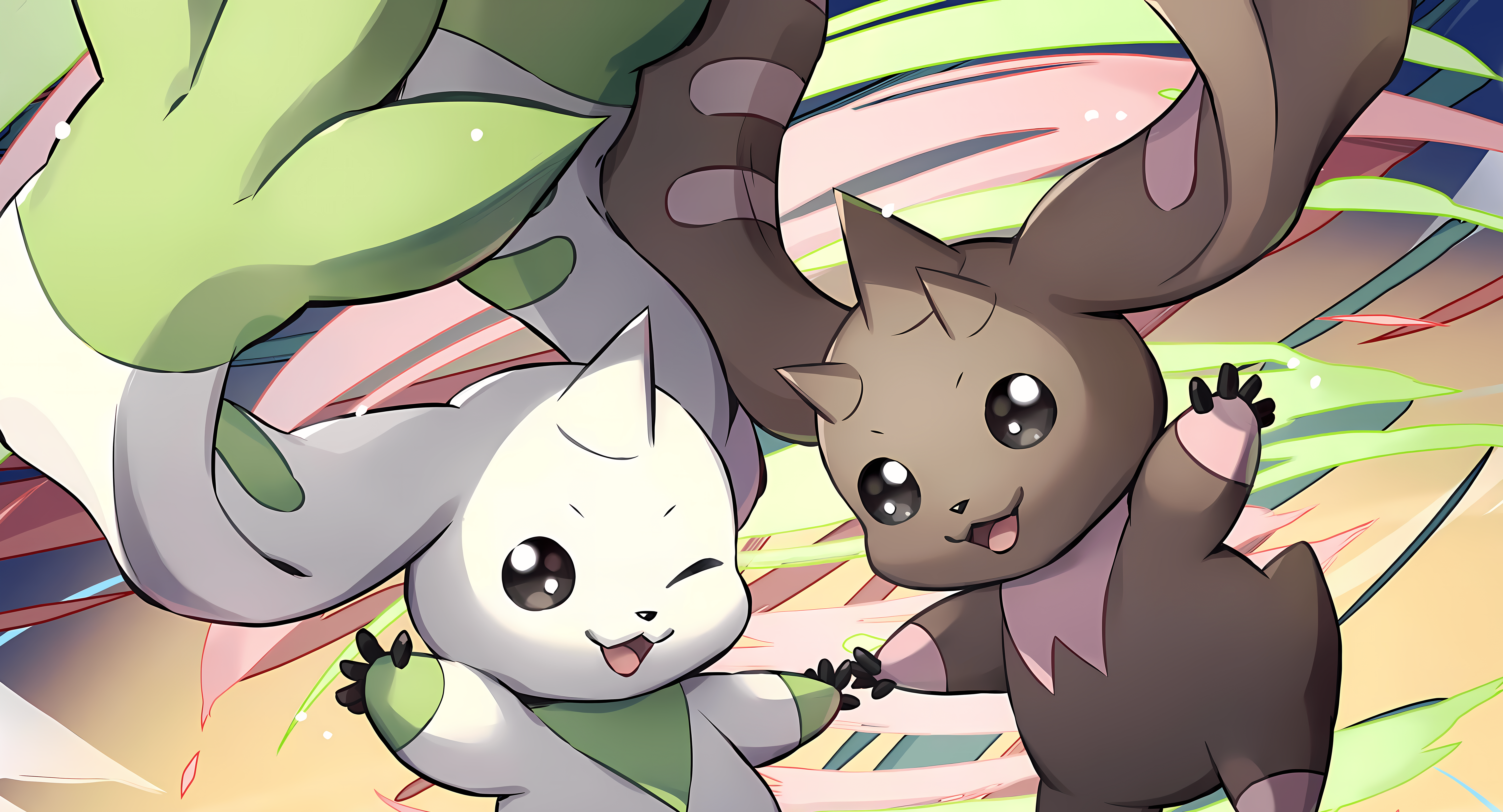 9617x5197 Terriermon Lopmon HiRes Repaint + Sleeves For Custom Content