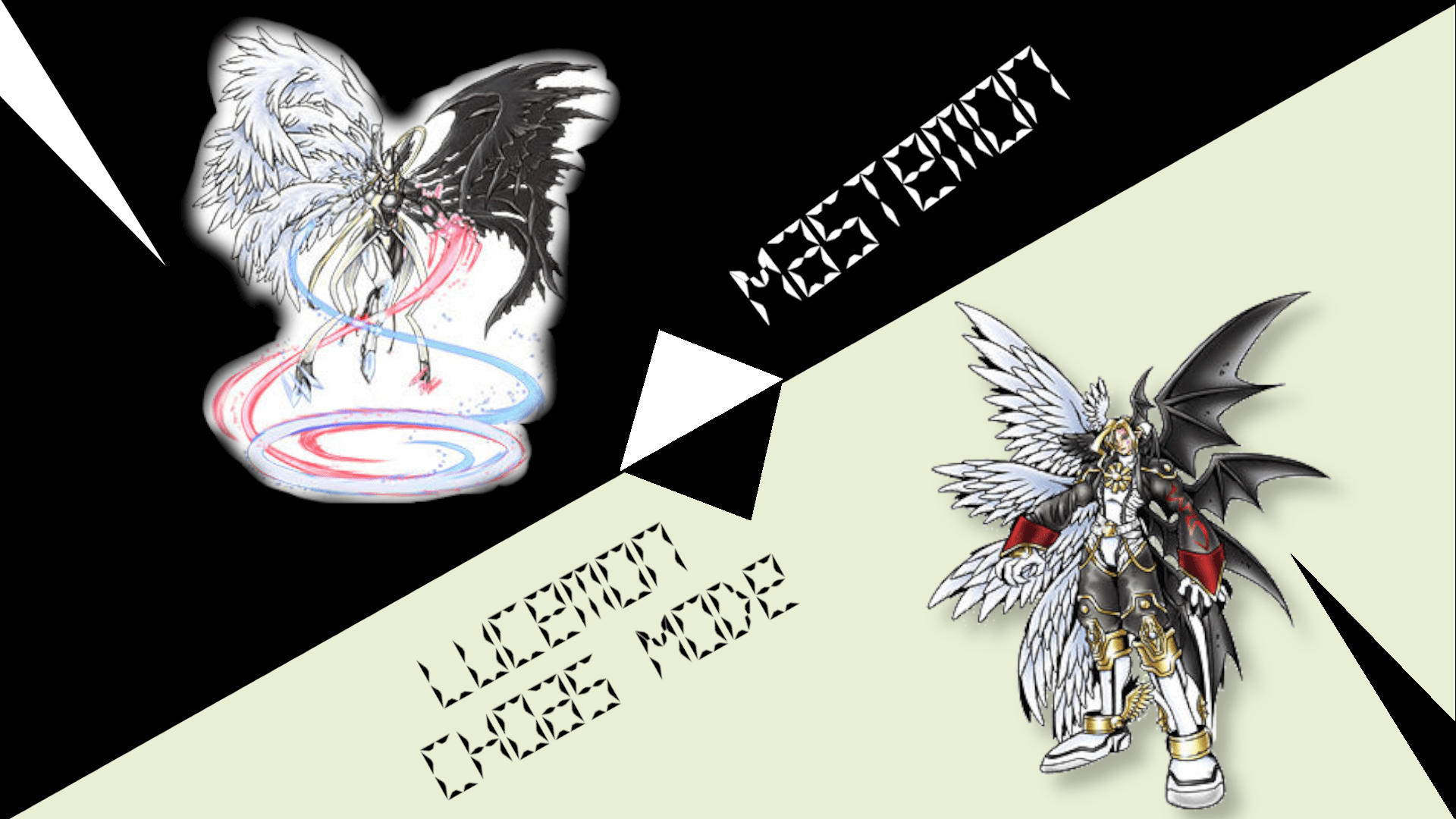 1920x1080 Lucemon choas mode and Mastemon