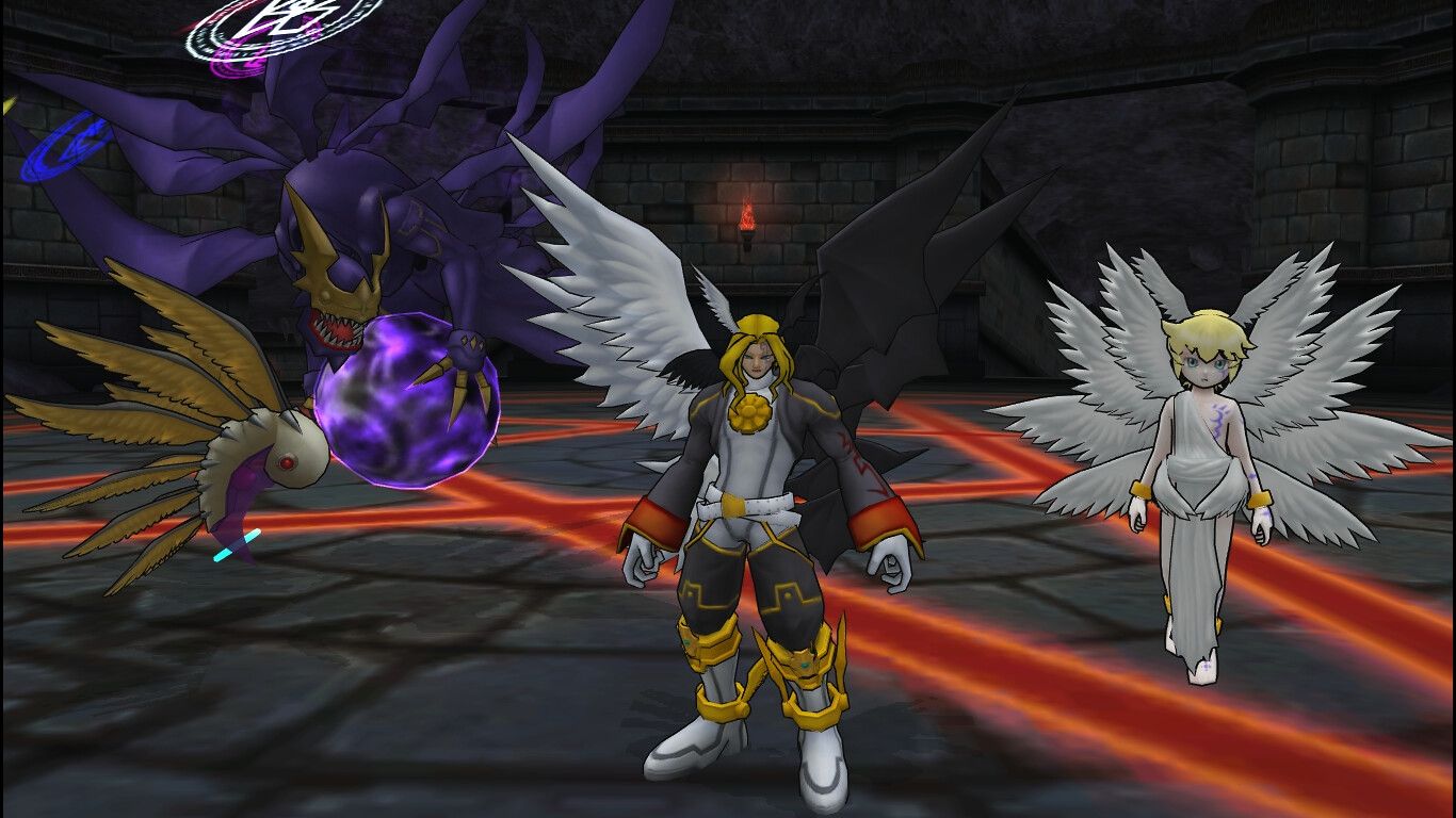 1366x768 Lucemon line. Digimon Masters Việt Nam