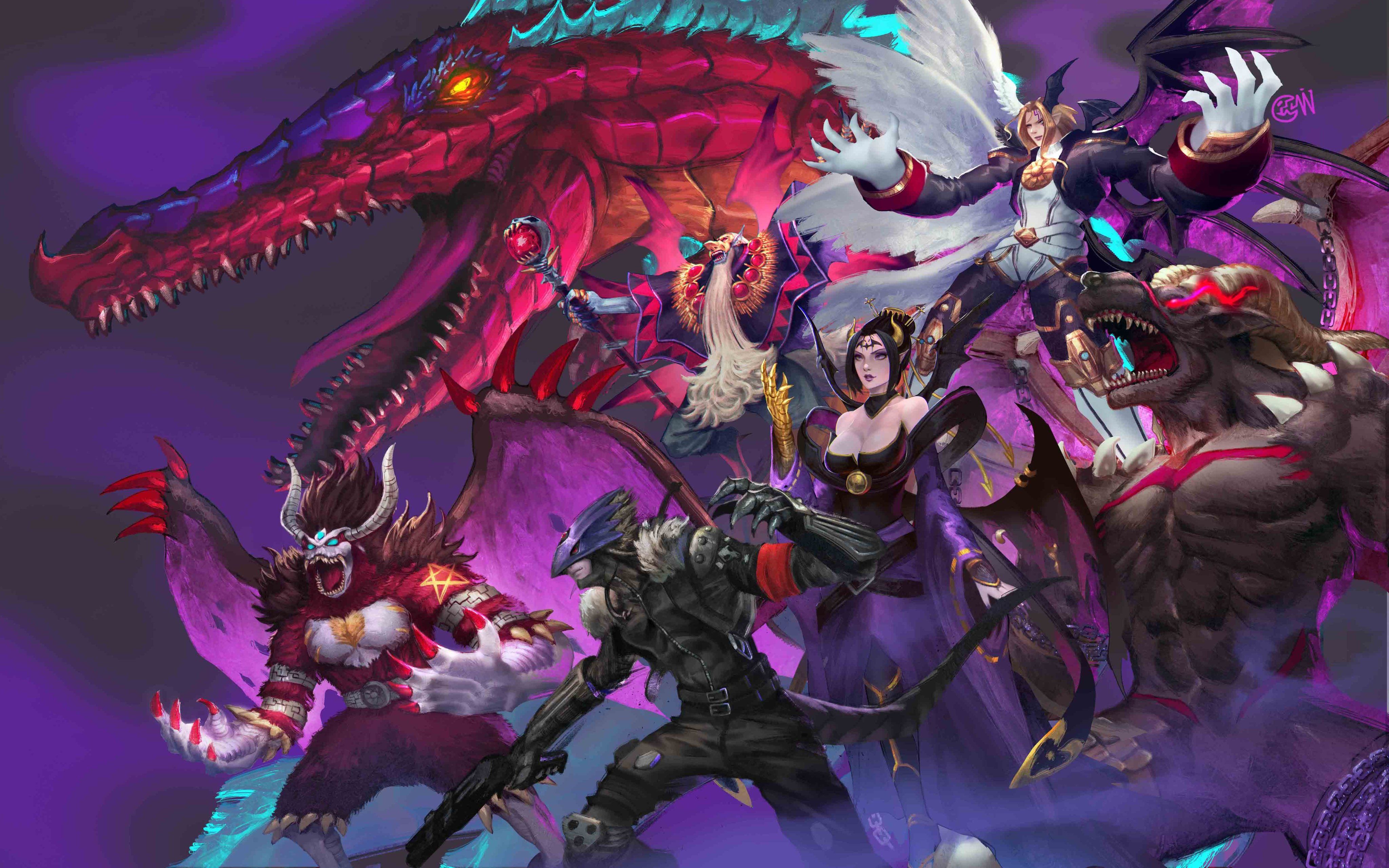 4096x2560 Lucemon Xros Wars Anime Image Board