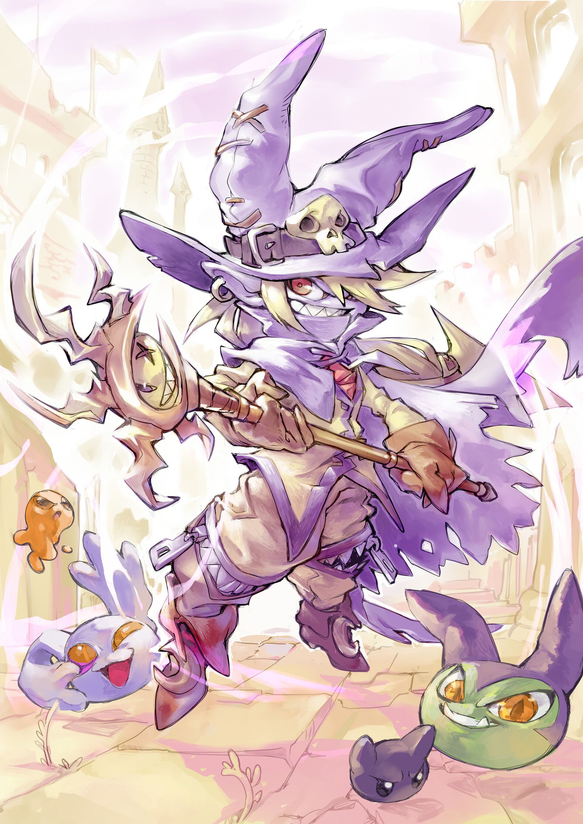 1920x2715 Wizardmon TCG Card Art