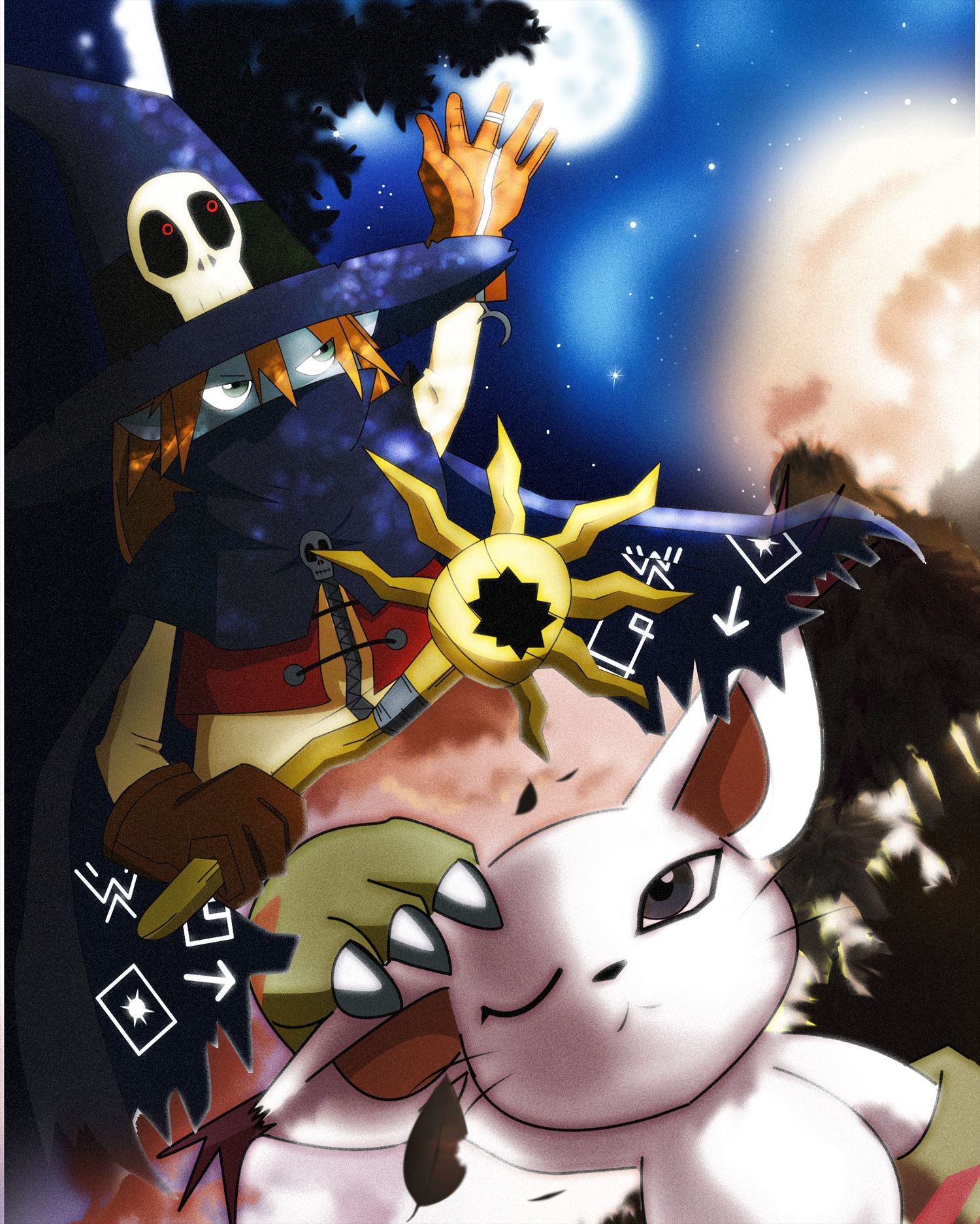 1500x1874 Wizardmon Adventure Anime Image Board