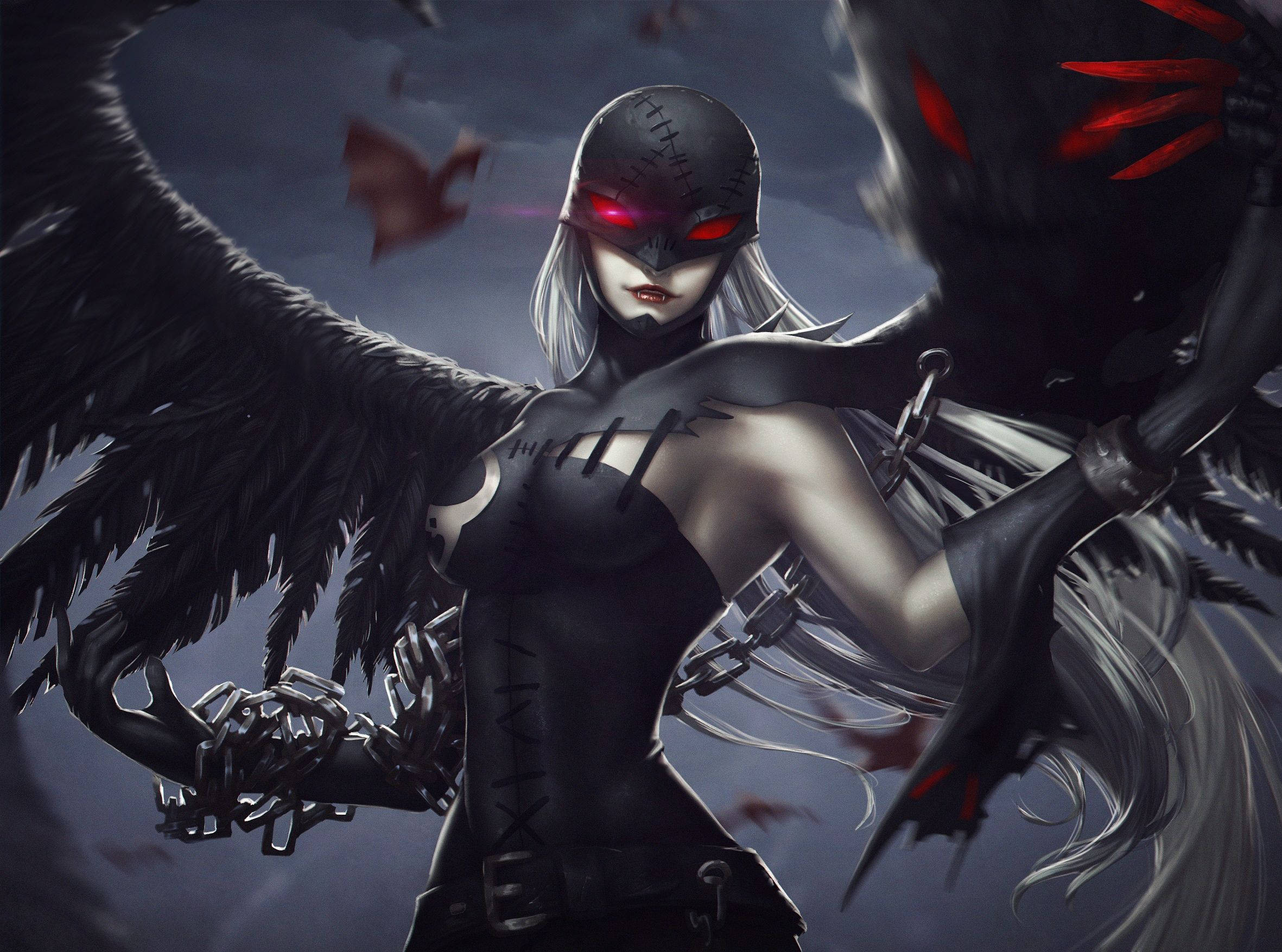 2362x1754 Download Lady Devimon In Digimon Wallpaper