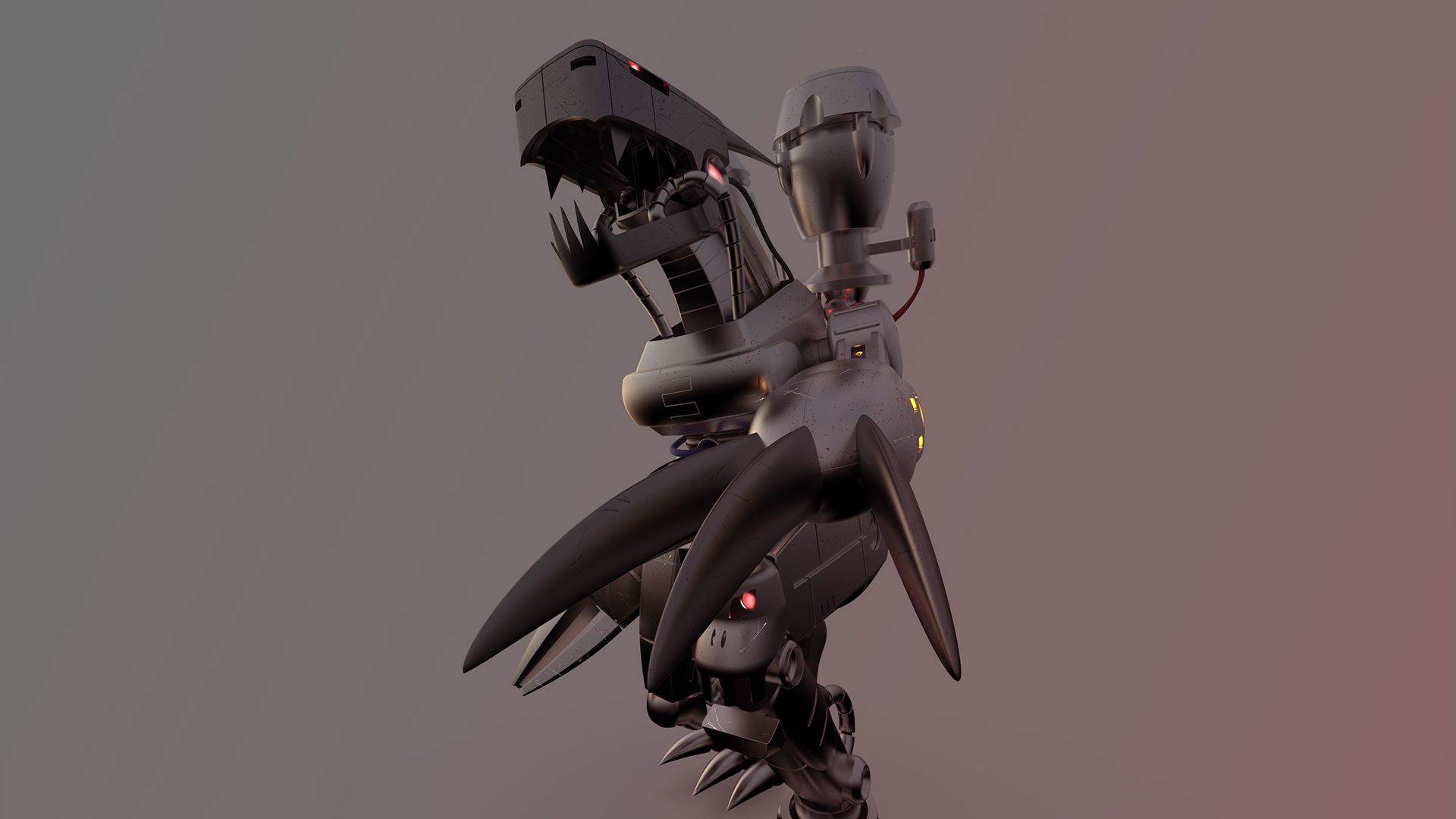1920x1080 3D Project. Machinedramon (3). Image - Behance
