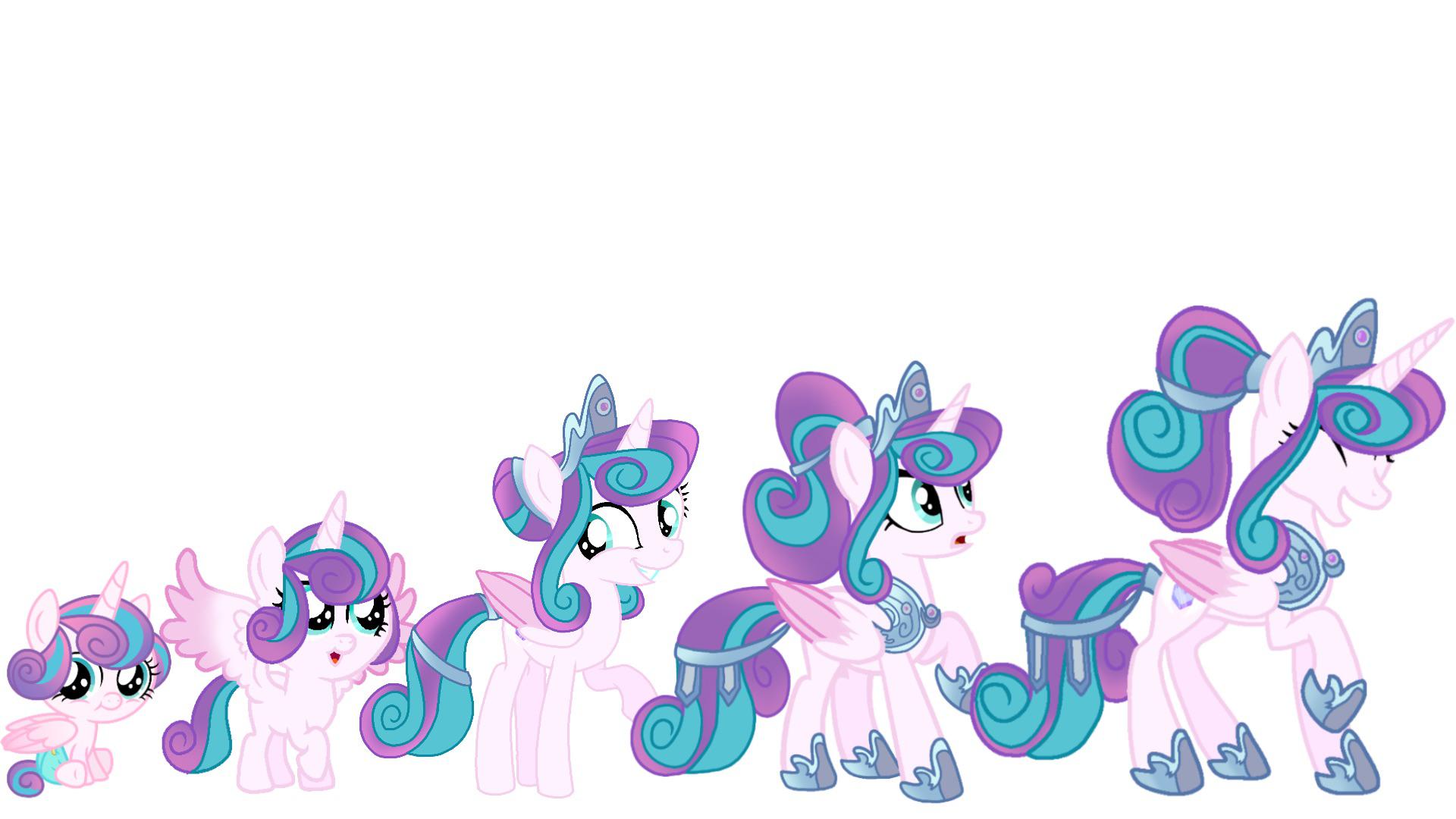 1920x1080 Alright, since it's been awhile I thought I'd post my Flurry Heart aging up since y'all loved her so much last time! I also may change the oldest one up just a