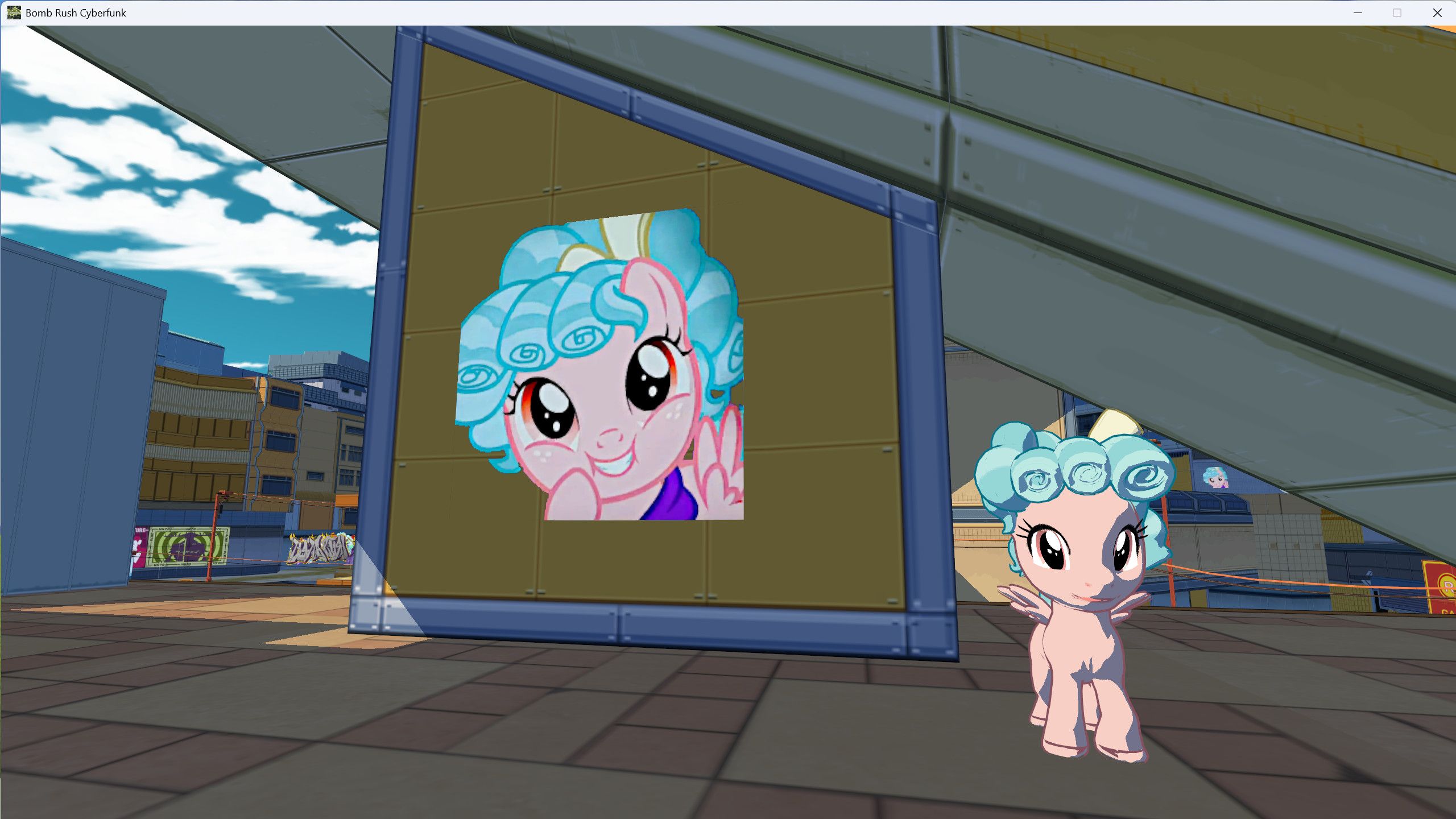 2560x1440 Cozy Glow (MLP) Mod for Bomb Rush Cyberfunk