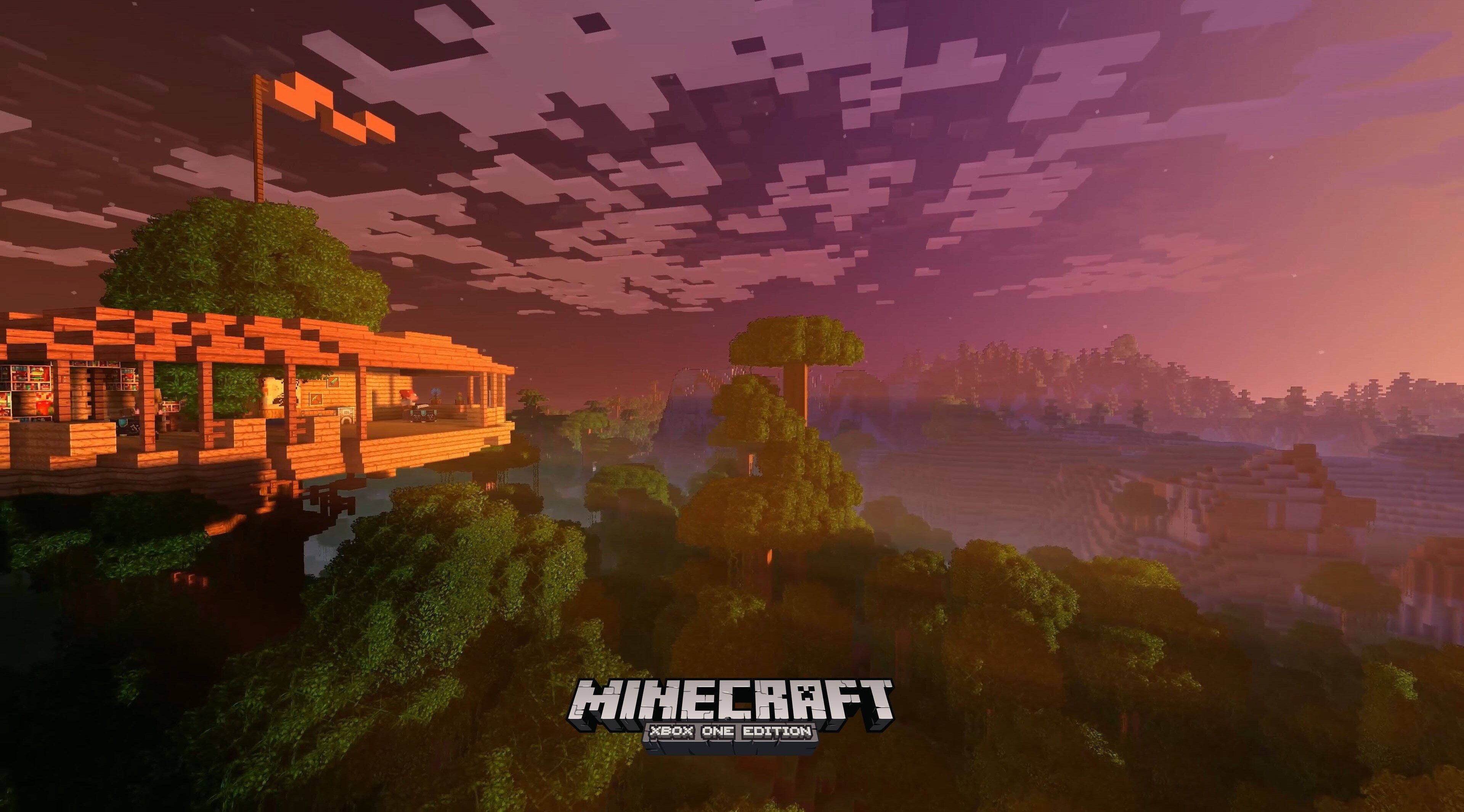 3840x2130 Download Beautiful Minecraft XBOX One Edition Poster Wallpaper