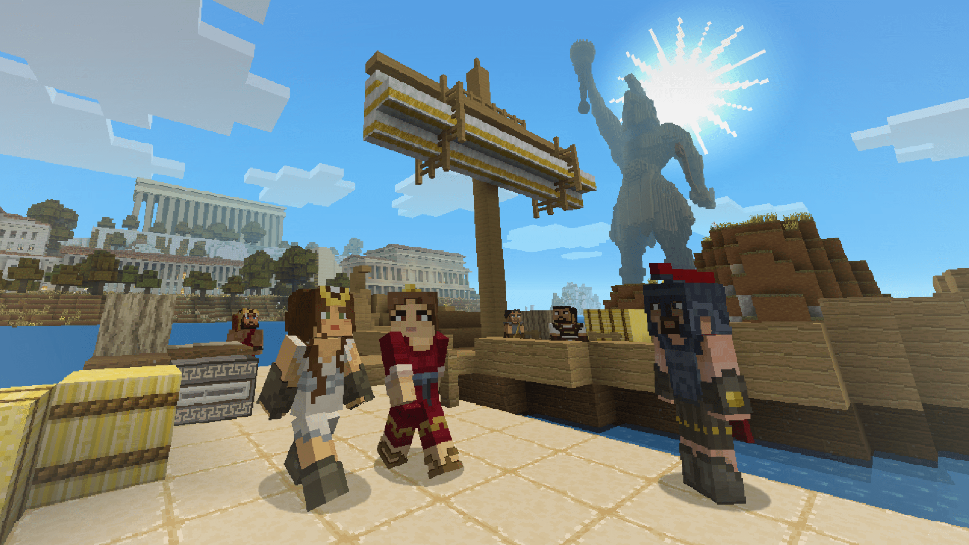 1920x1080 Greek Mythology Mashup Pack coming to Minecraft on Xbox