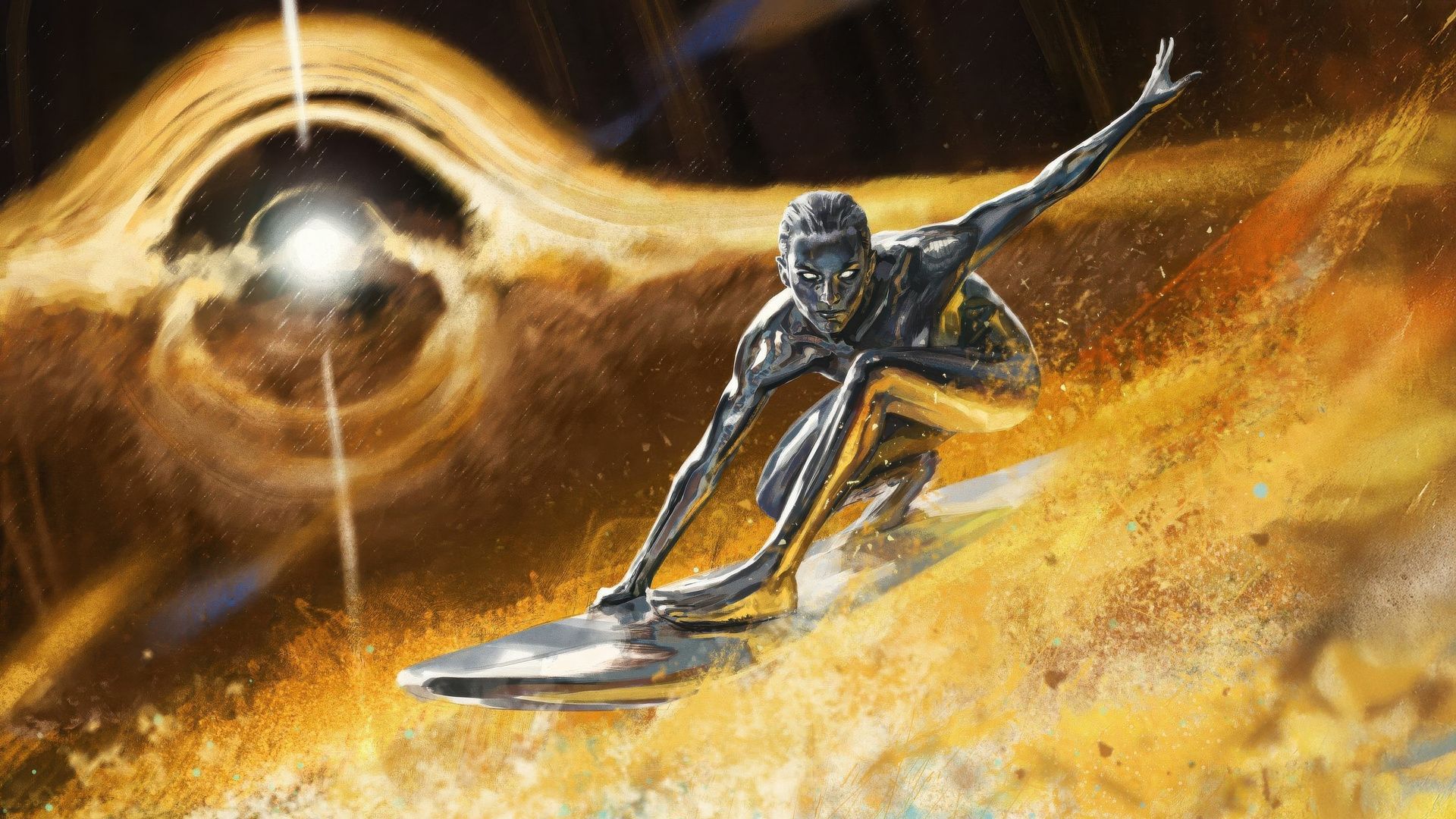 1920x1080 Silver Surfer The Fantastic Four First Steps Movie Laptop Full HD 1080P , HD 4k Wallpaper, Image, Background, Photos and Picture