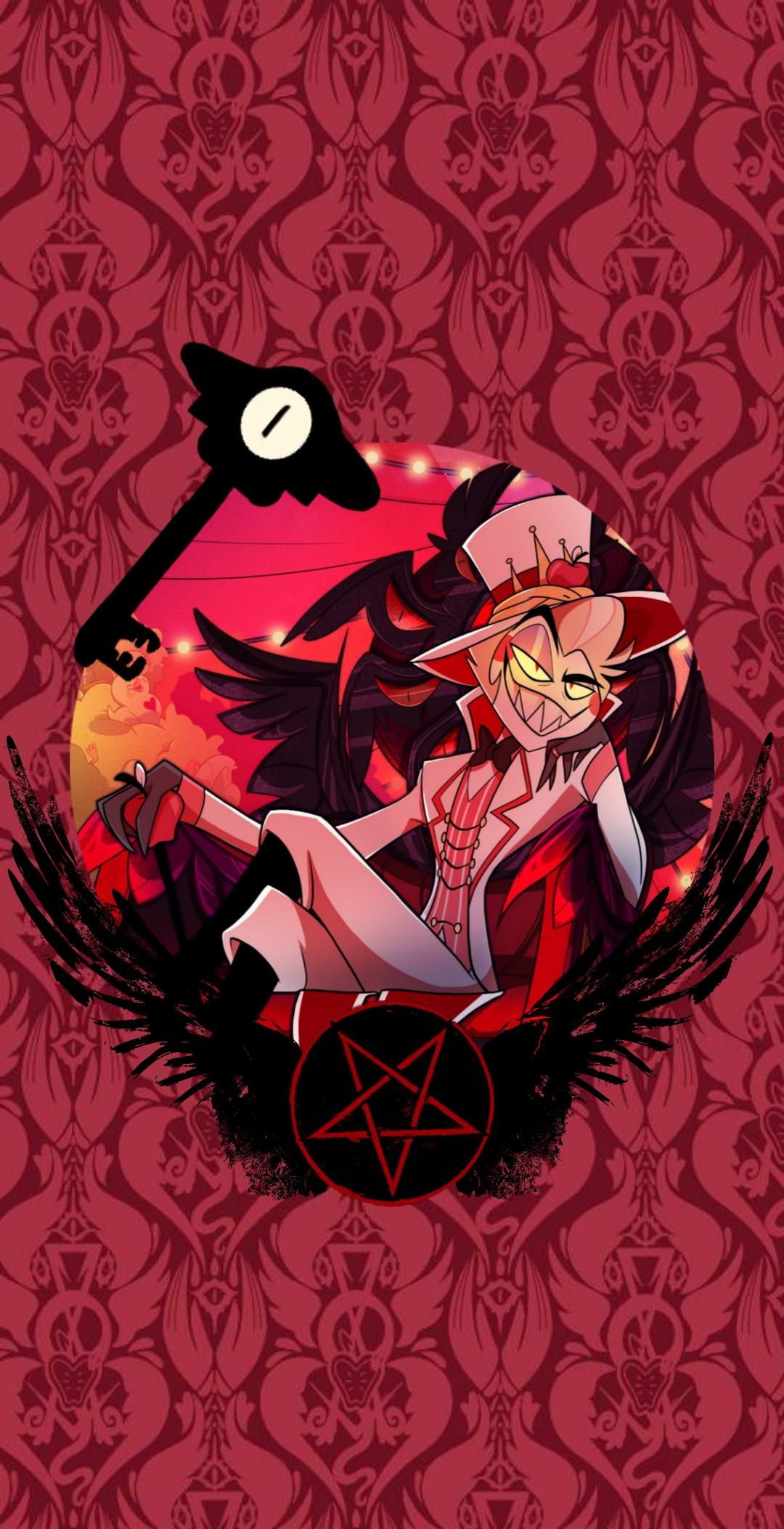 1080x2105 Alastor And Lucifer Wallpaper