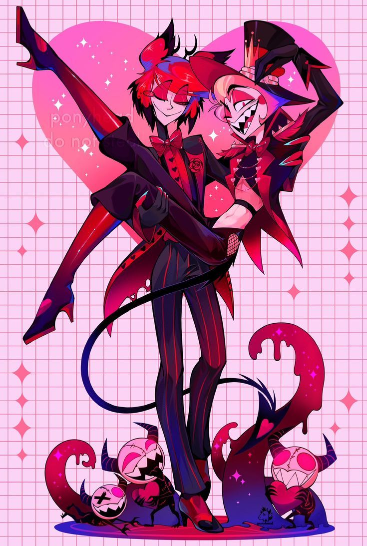 735x1093 Radioapple wallpaper. Alastor and lucifer wallpaper, Appleradio fan art, Alastor x lucifer
