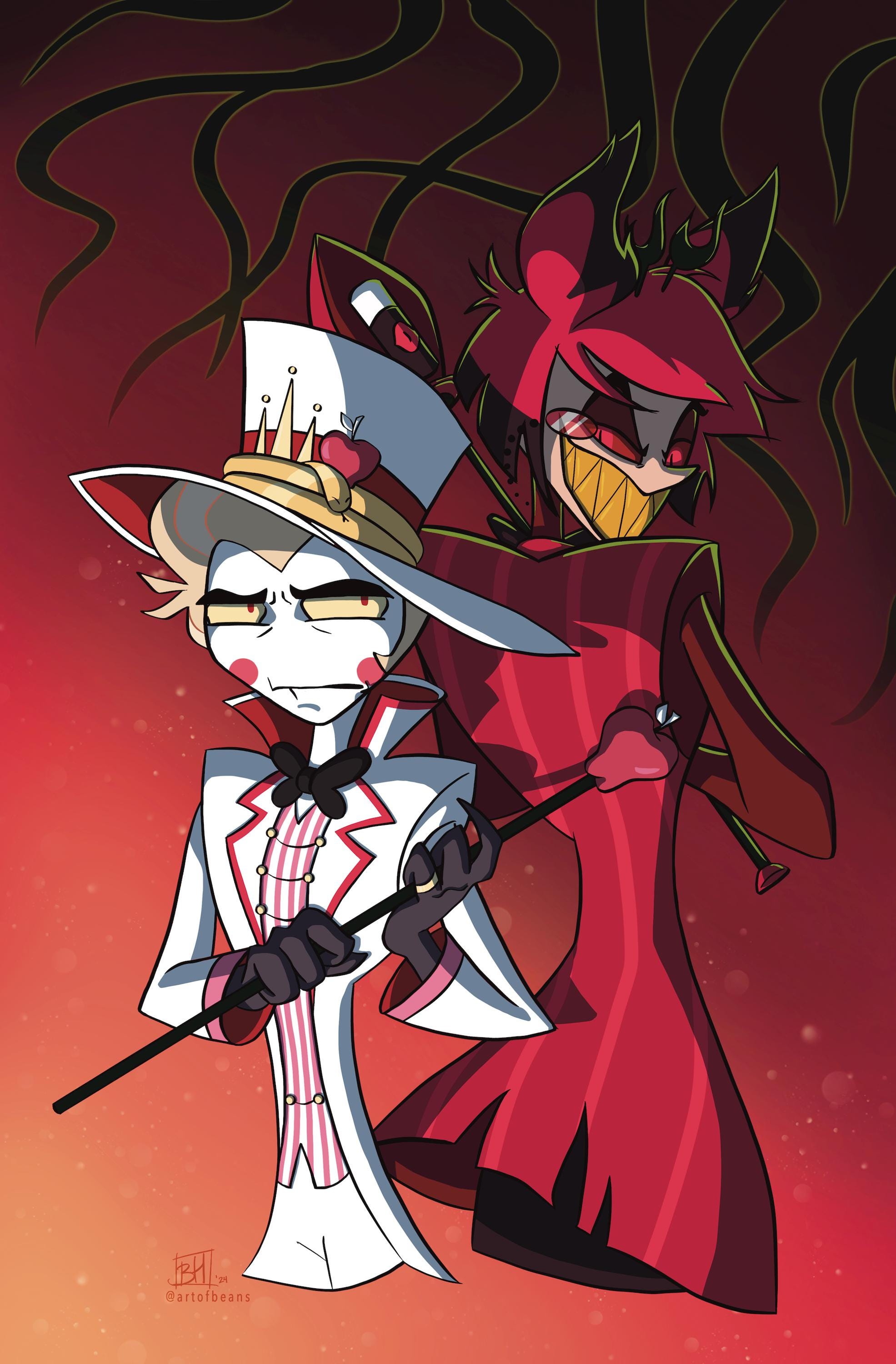1971x3000 Buy Lucifer & Alastor. Hazbin Hotel. Art Print Online in India