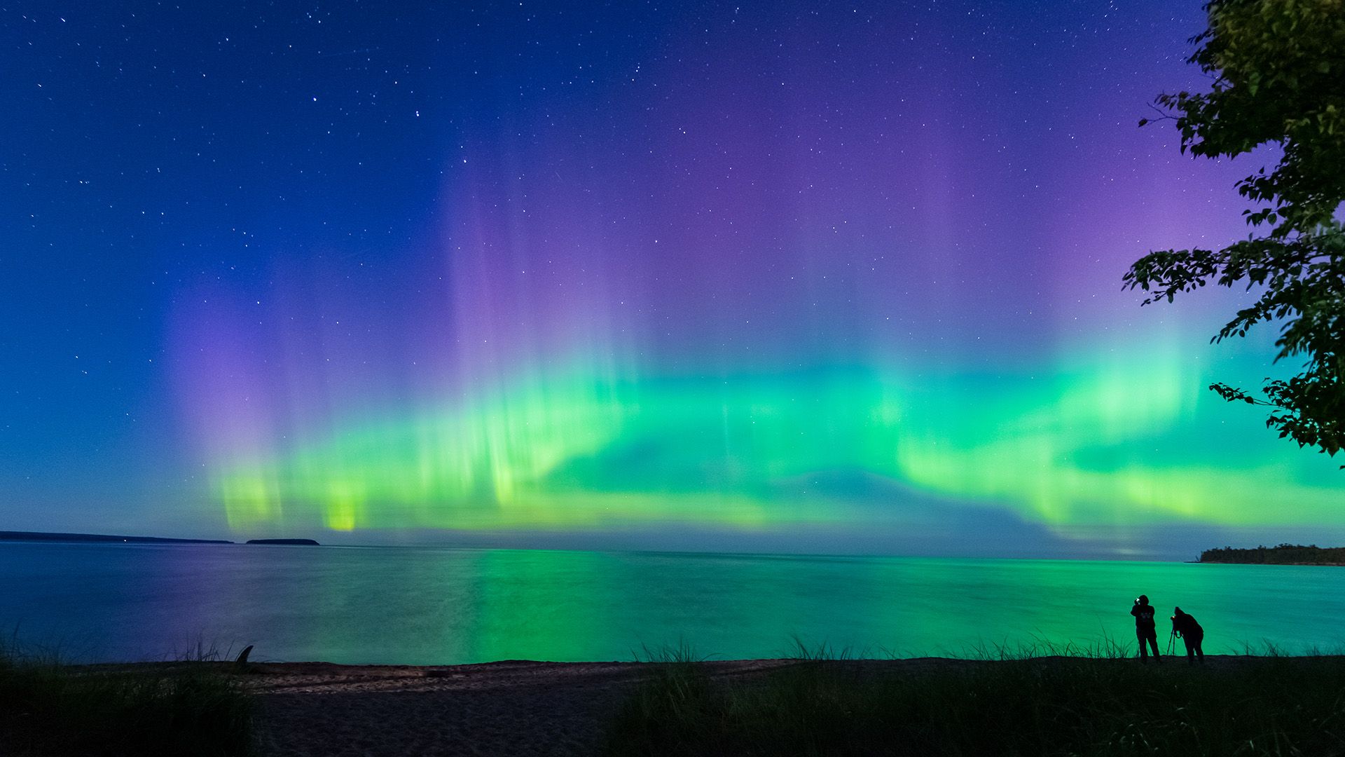 1920x1080 Upper Peninsula: Northern Lights and Stargazing. Michigan's Upper Peninsula Travel & Recreation Association