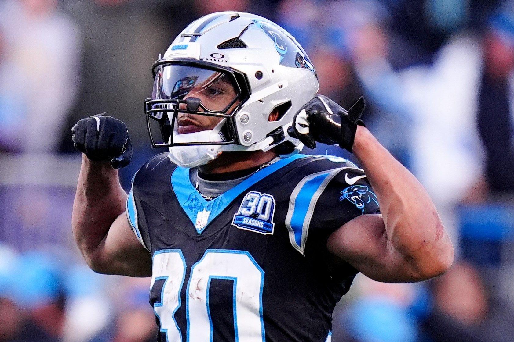 1683x1122 Panthers Place 000 Yard Rusher Chuba Hubbard On IR For Final 2 Games With Strained Calf