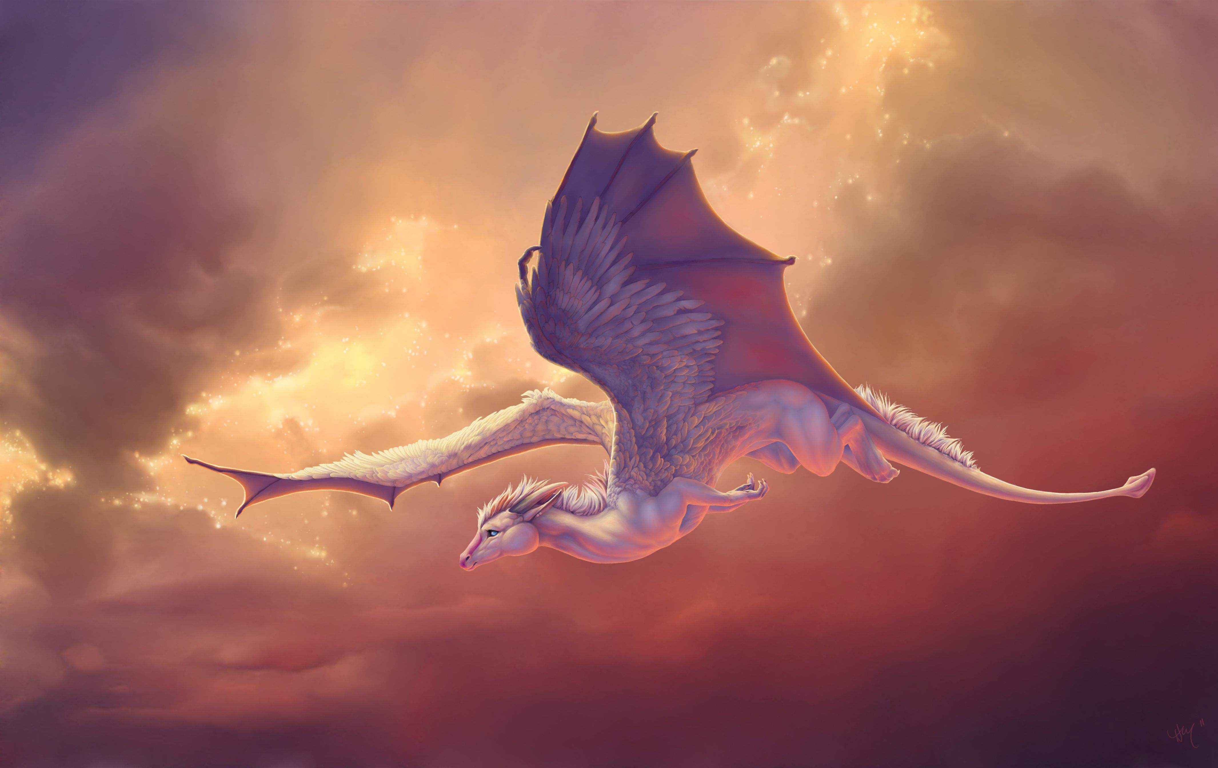 4262x2688 Desktop wallpaper: Fantasy, Dragon 4K free download for PC. 234367