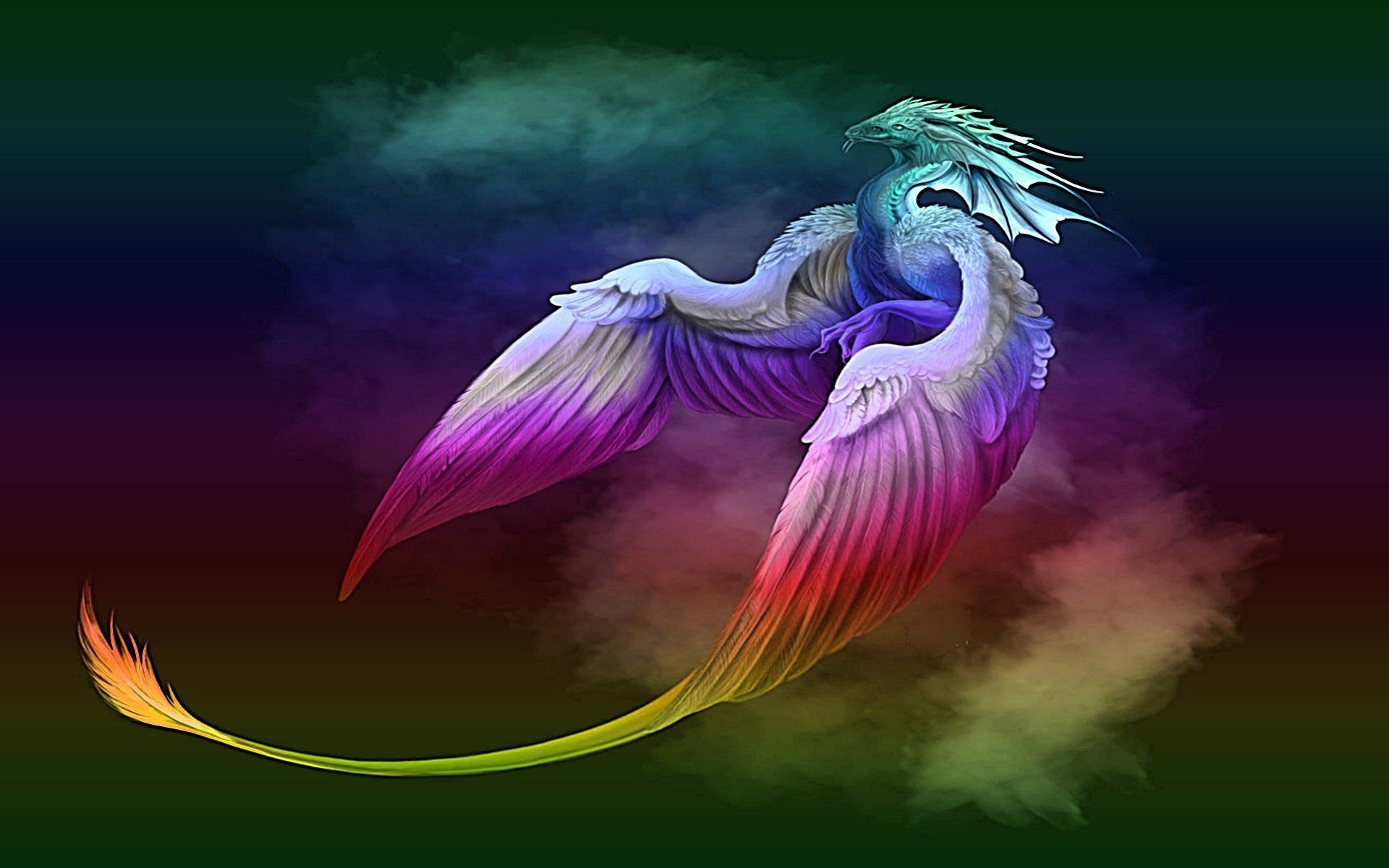 1920x1200 Colorful Dragon Wallpaper