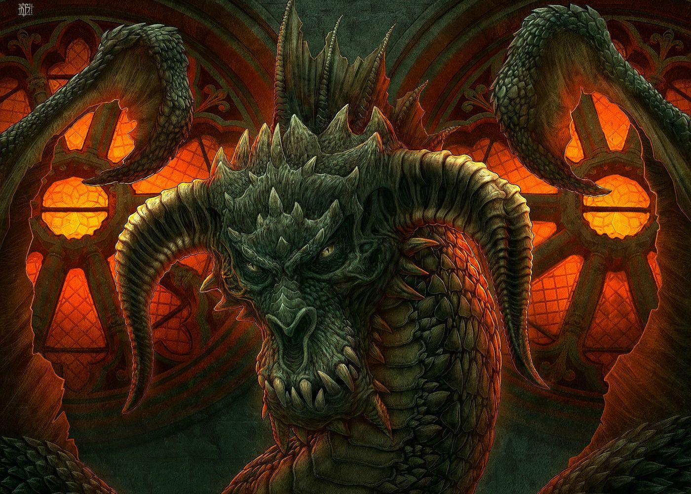 1400x1001 Desktop wallpaper: Fantasy, Dragon 4K free download for PC. 212980