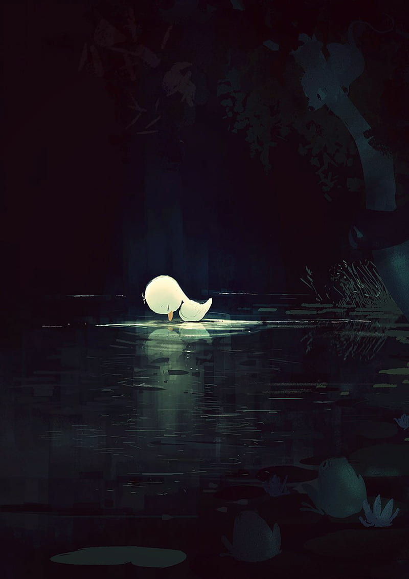 800x1131 Duckling, duck, duckling, sad, the ugly duckling, ugly duckling, water, HD phone wallpaper