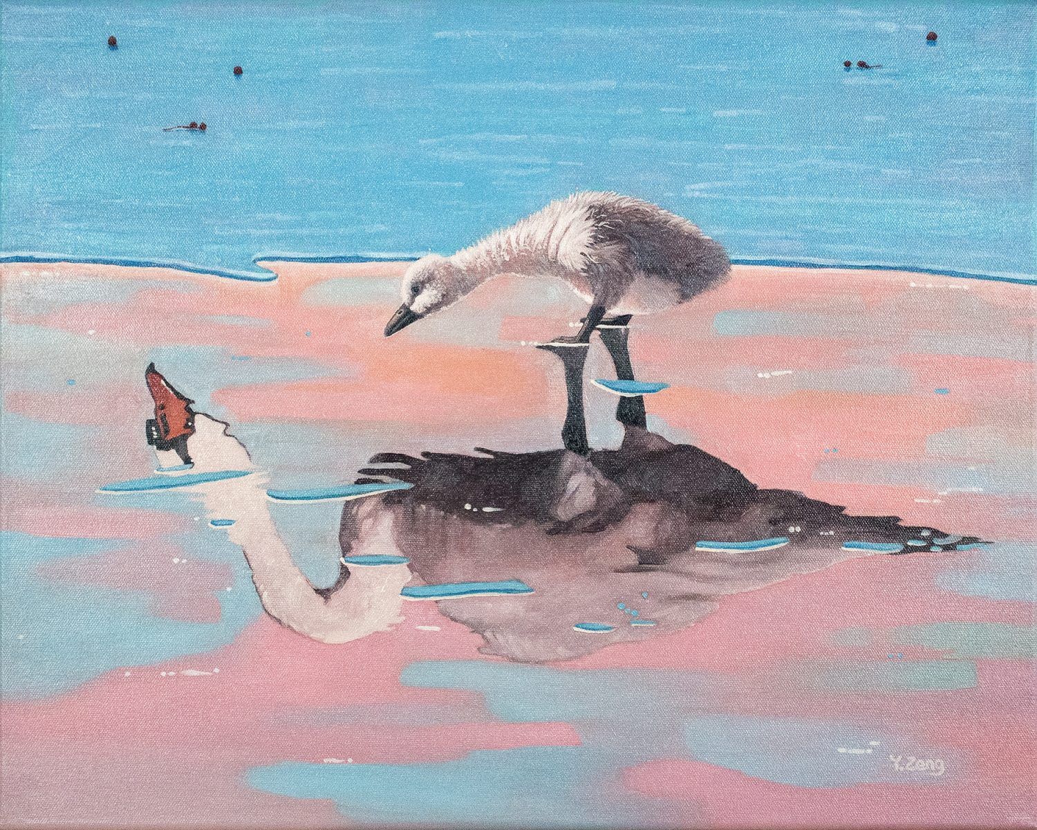 1500x1200 Fantasy Oil Painting The Ugly Duckling 16''x20