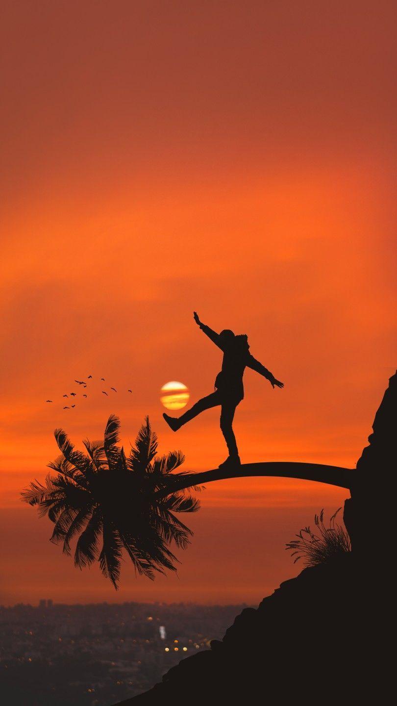810x1440 Sunset dream. Beautiful nature scenes, Magical image, HD dark wallpaper