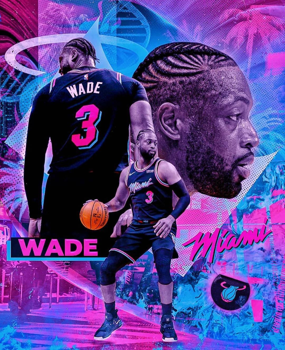 1080x1326 Wallpaper Miami Heat Vice Jersey Download Dwyane Wade Miami Heat Vice Versa Logo Wallpaper