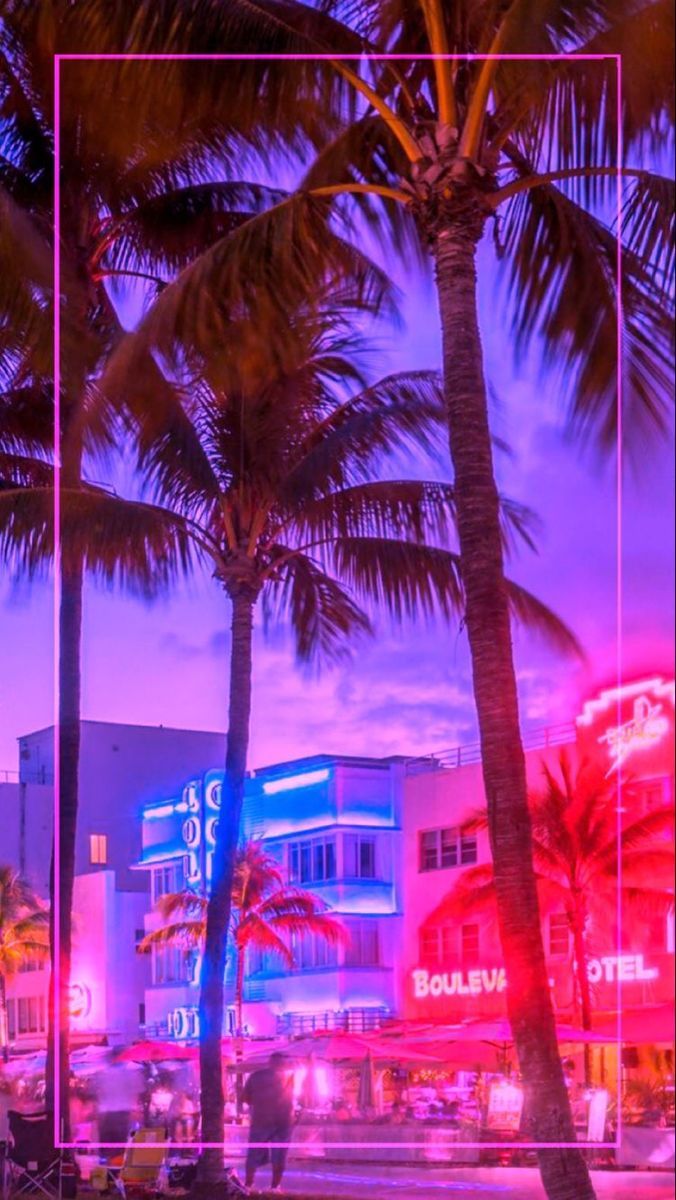 676x1200 Miami background. Miami vice wallpaper, Retrowave miami wallpaper 4k, Wallpaper aesthetic