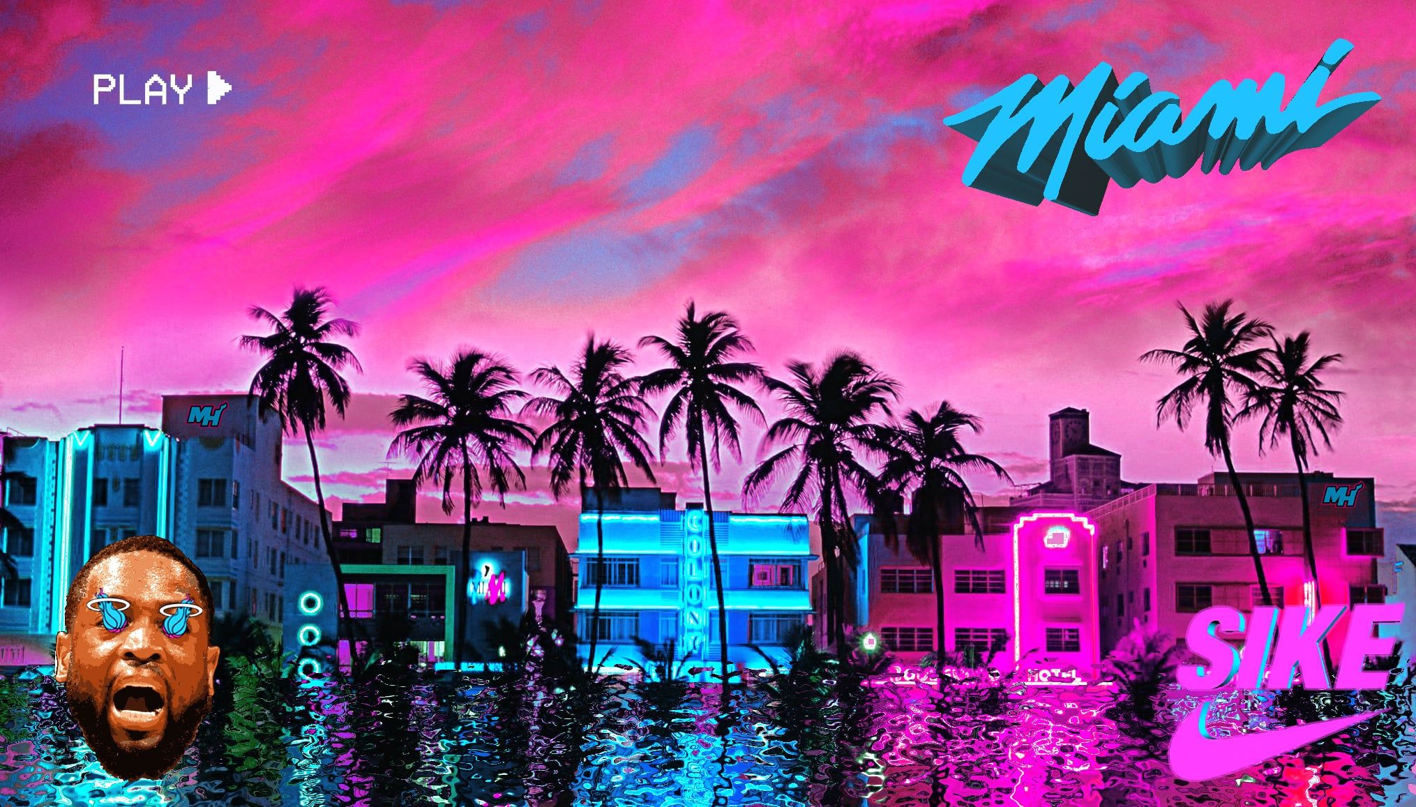 2030x1157 New vice wallpaper: Heat a e s t h e t i c