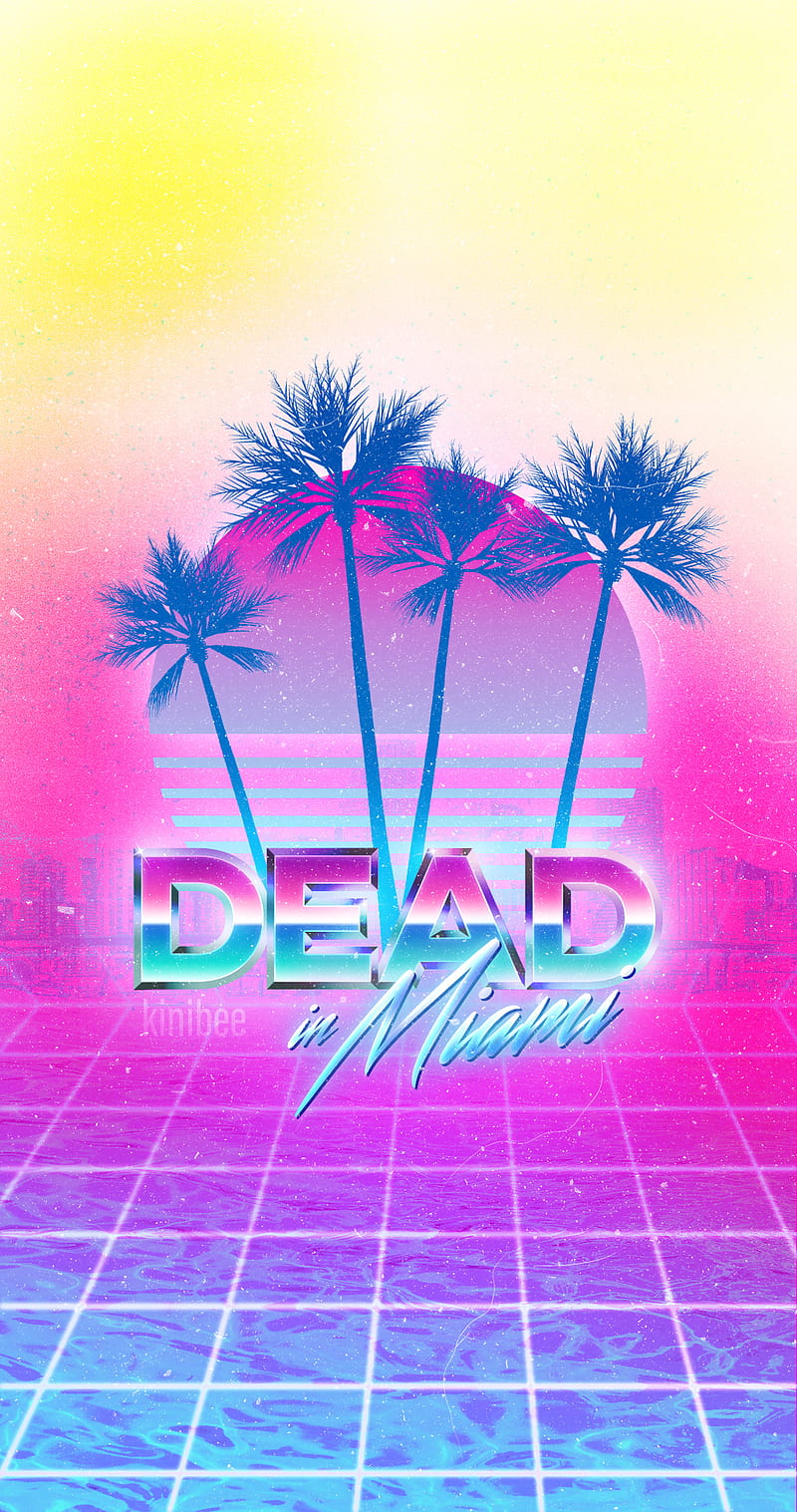 800x1517 HD retro miami wallpaper