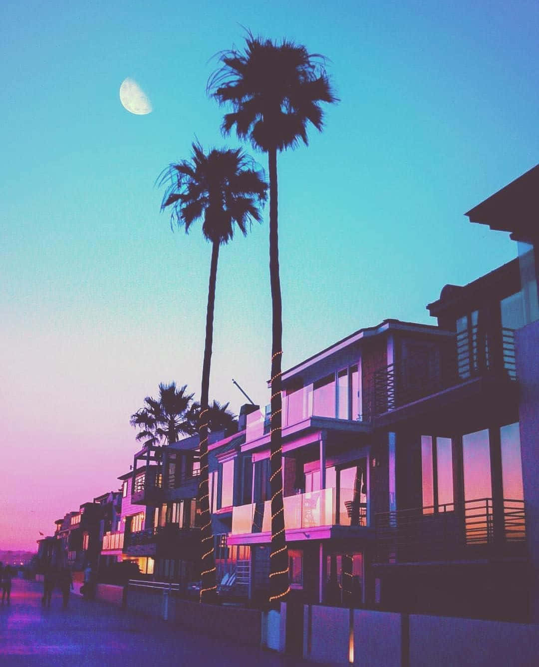 1080x1336 80s Miami Wallpaper