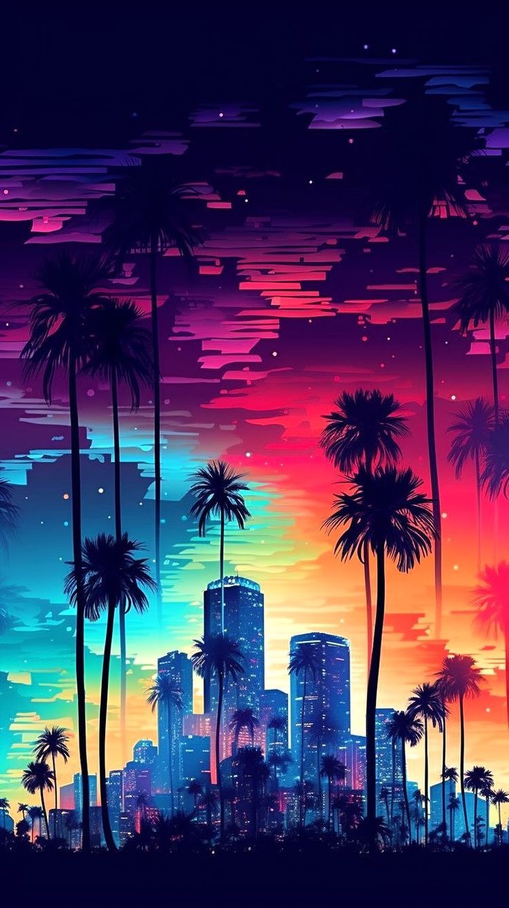 736x1313 Tokyo Miami Sunset IPhone Wallpaper Cityscape Aesthetic. Urban Wallpaper, Colorful Sky Wallpaper, Miami Vice