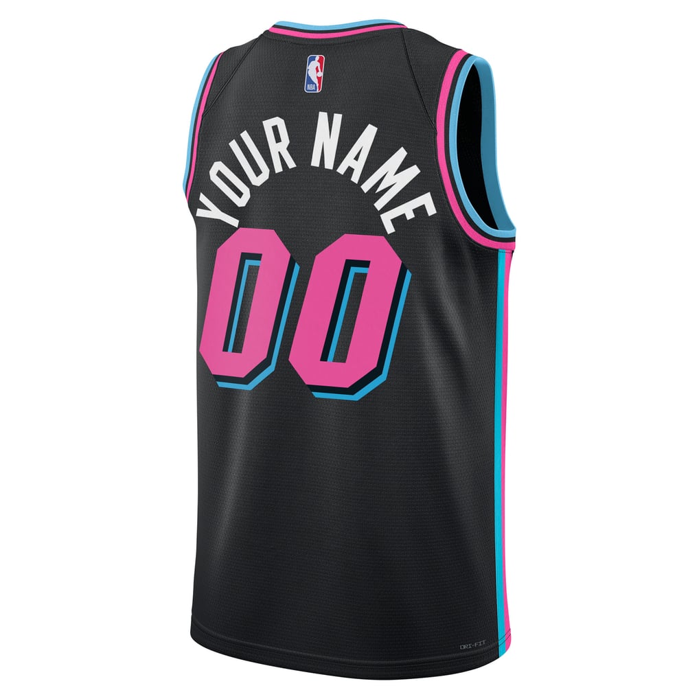 1018x1018 Unisex Miami Heat Nike Black 2025 26 City Edition Swingman Custom Jersey