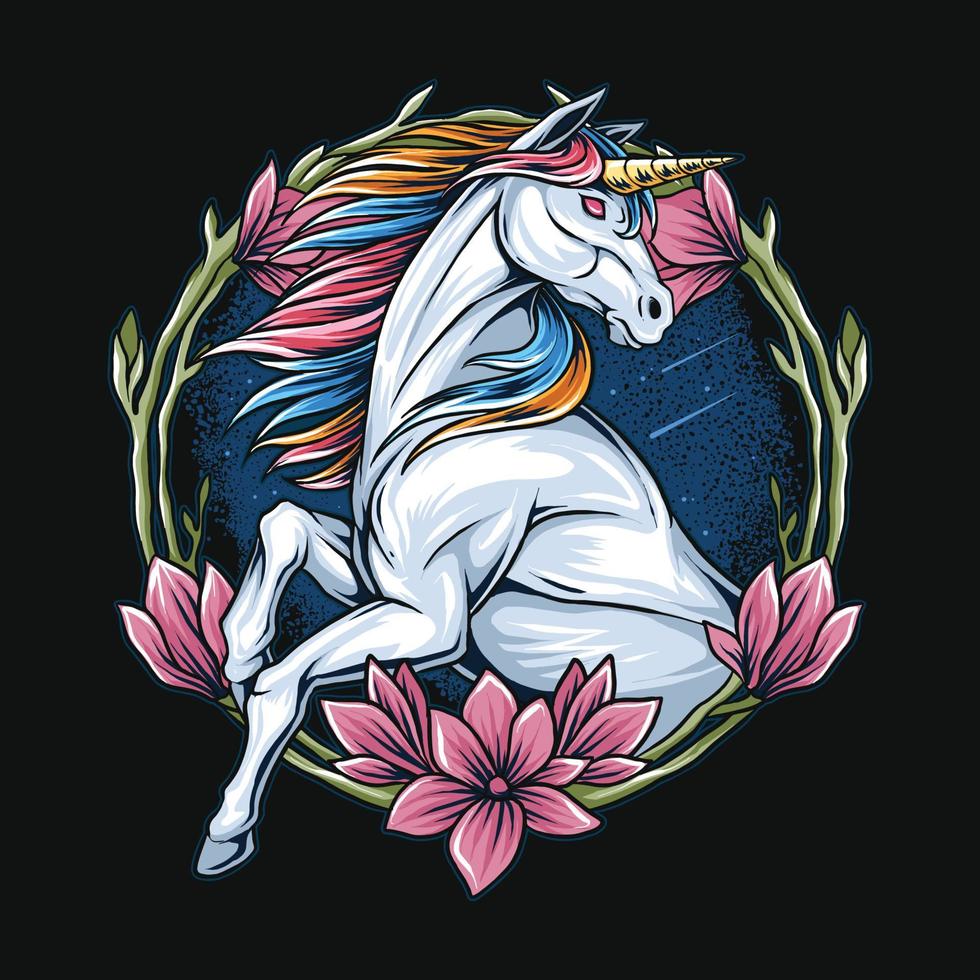 980x980 Angry Unicorn with Fire Design