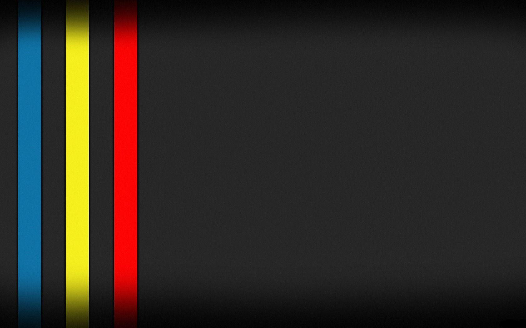 1680x1050 Blue Red Yellow Black Wallpaper