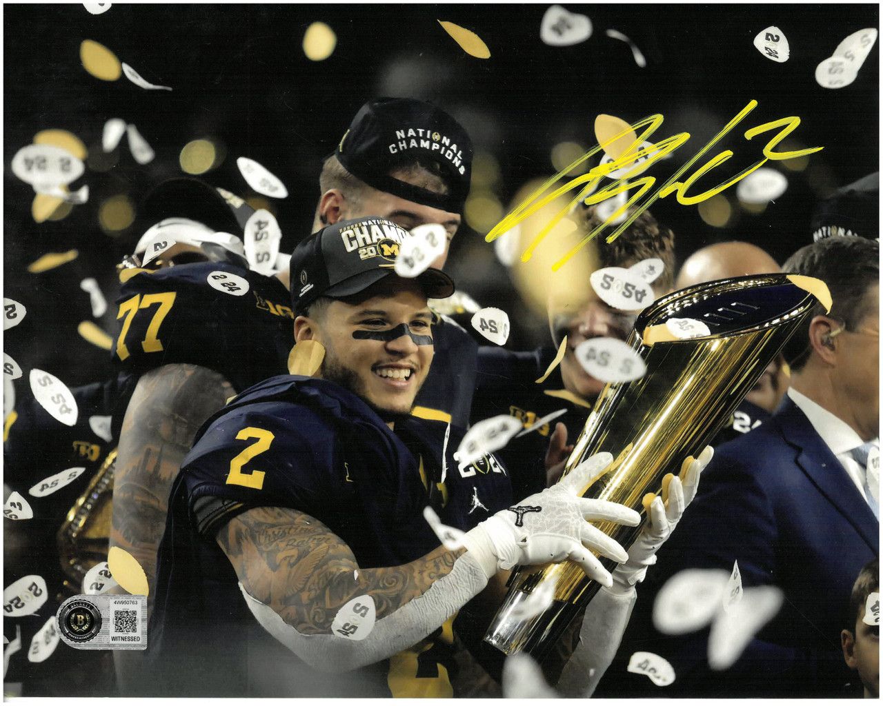 1280x1024 Blake Corum Autographed University of Michigan 8x10 Photo City Sports