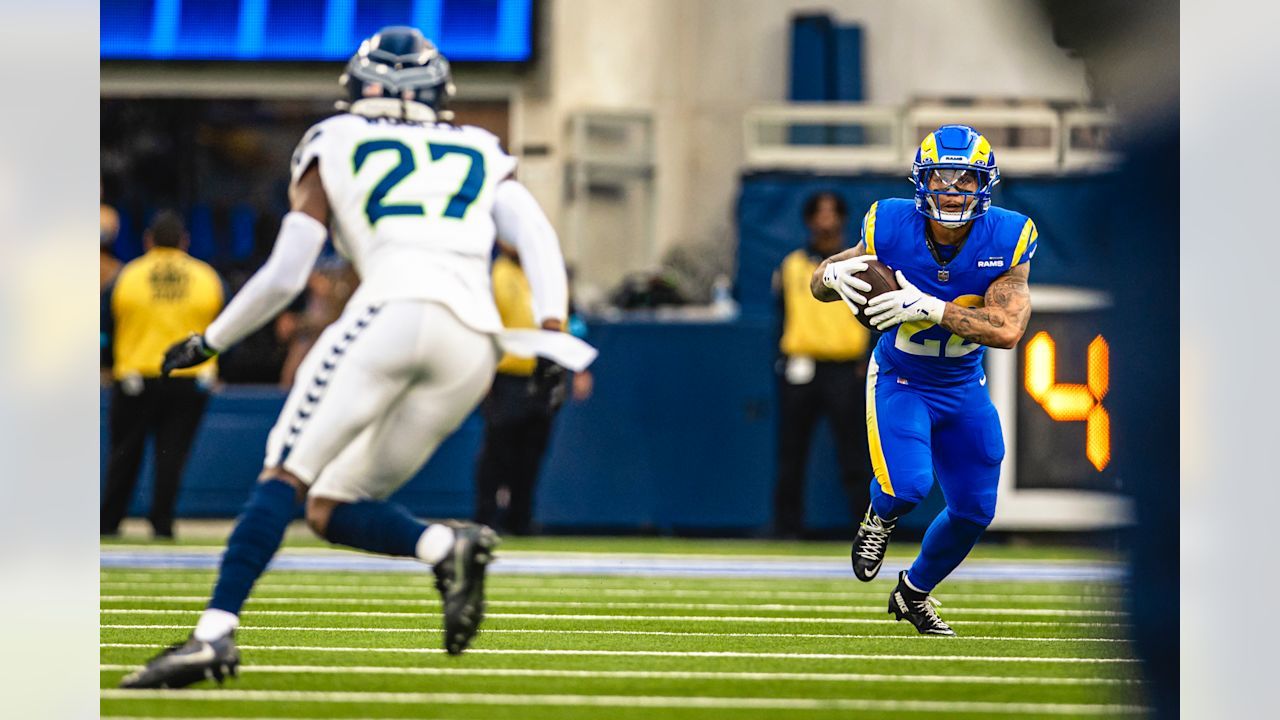 1280x720 BEST PHOTOS: Kyren Williams' flipping touchdown, Blake Corum's physical runs & more of the Rams running backs. Best of Running Backs