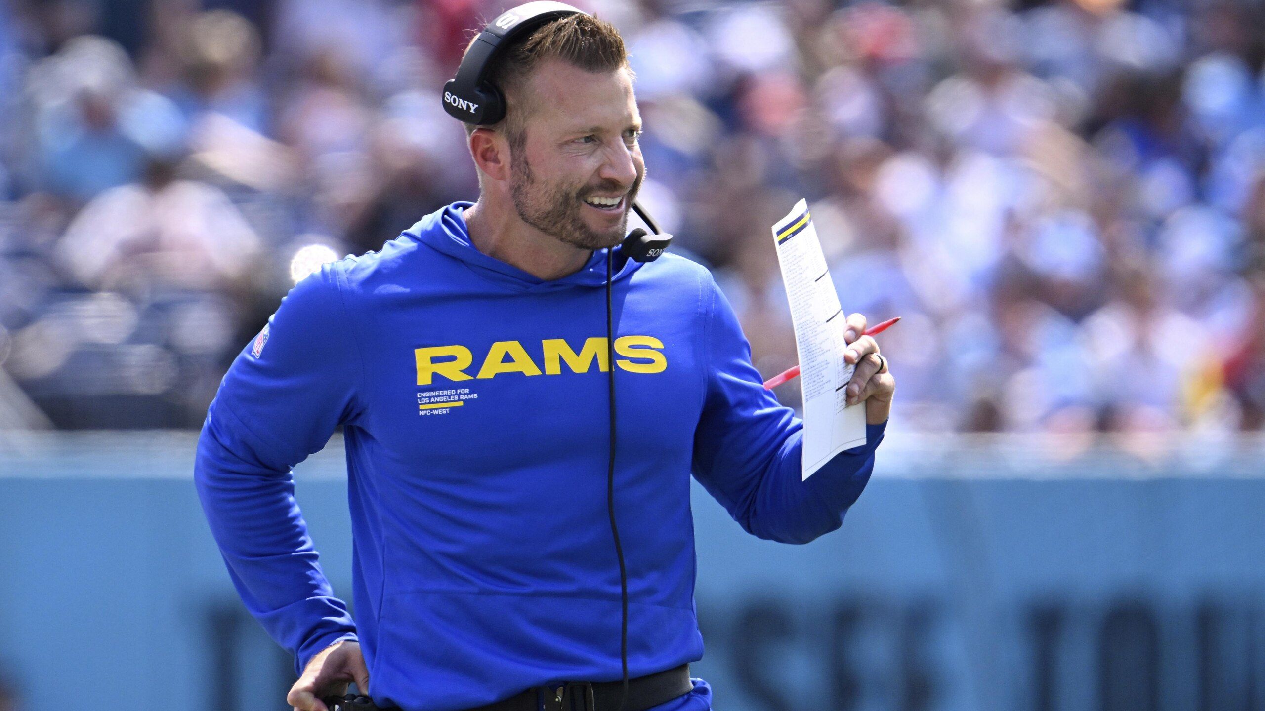 2560x1440 Rams Rookie Dresses as Sean McVay, Does Impression of HC in Hilarious Halloween Video